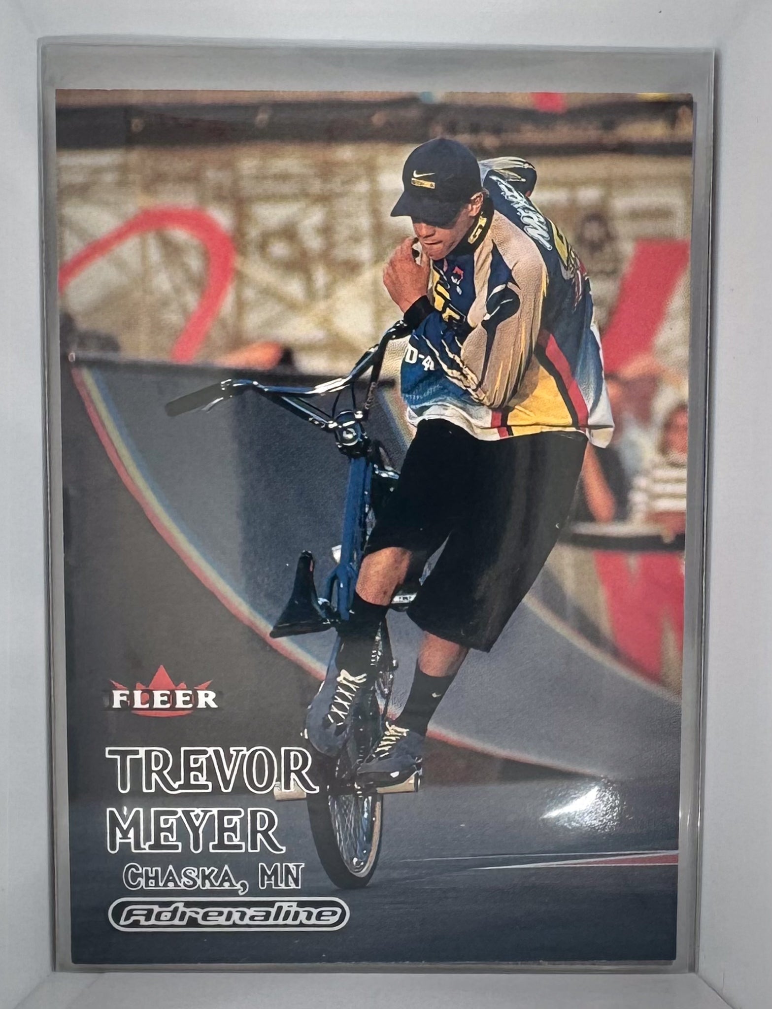 Adrenaline Fleer 2000 Action Sports Card 92 Trevor Meyer BMX