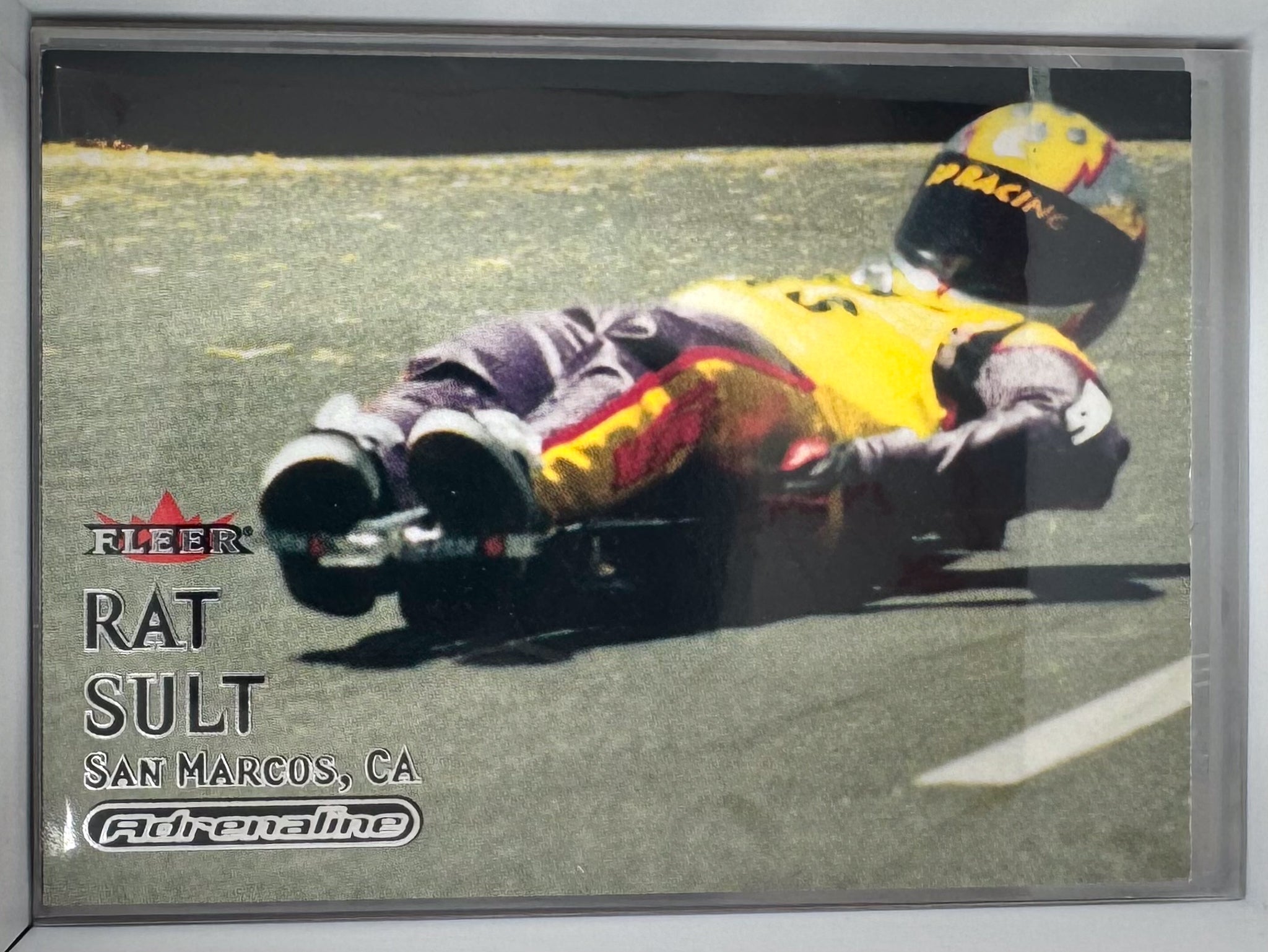 Adrenaline Fleer 2000 Action Sports Card No.30 Street Luge Rat Sult