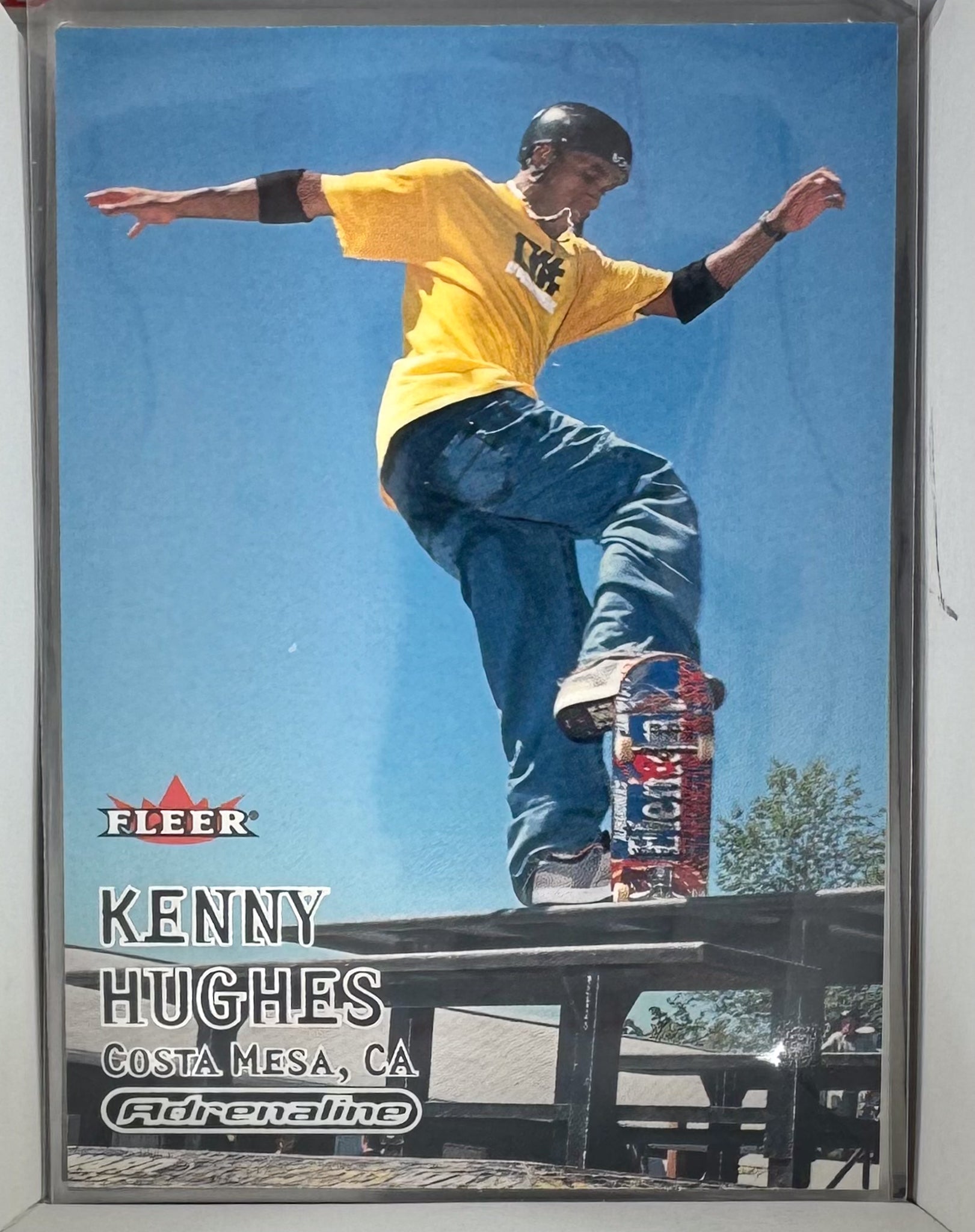 Adrenaline Fleer 2000 Action Sports Card No.66 Kenny Hughes Skateboarding