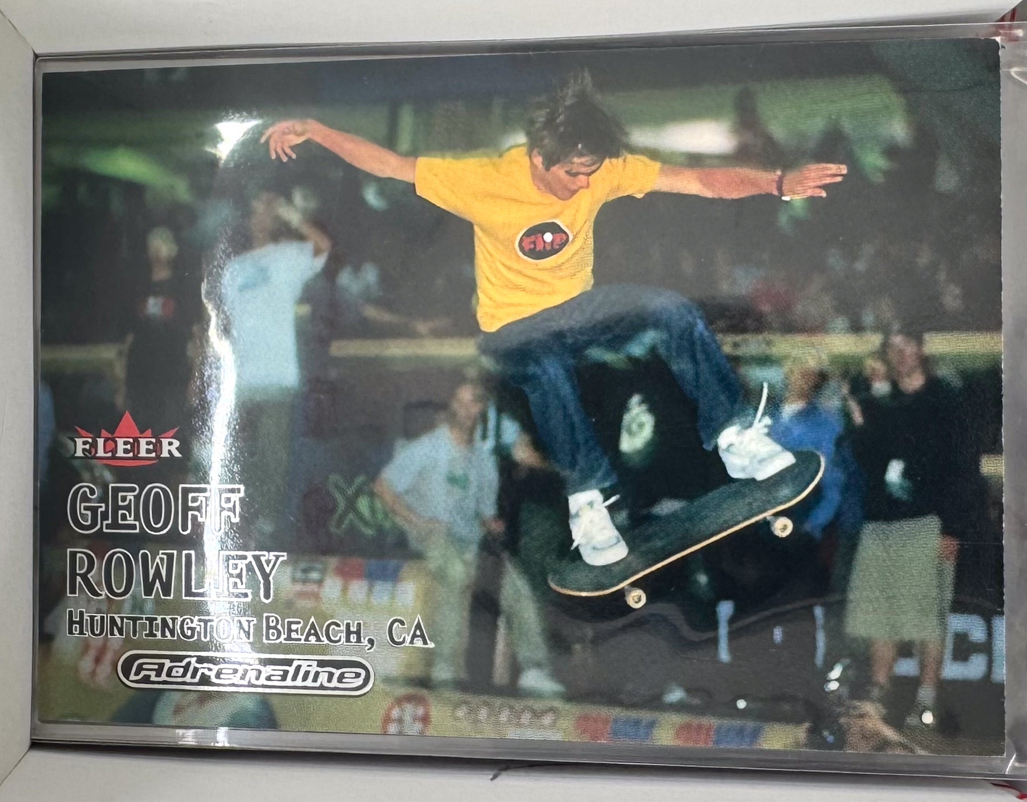 Adrenaline Fleer 2000 Action Sports Card No.12 Geoff Rowley Skateboarding