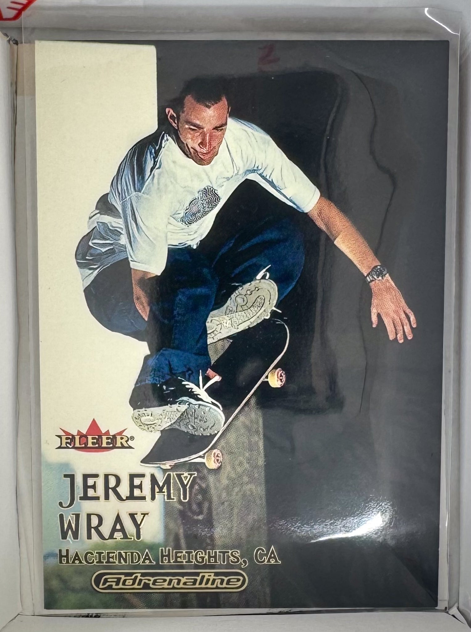 Adrenaline Fleer 2000 Action Sports Card No.38 Jeremy Wray Skateboarding