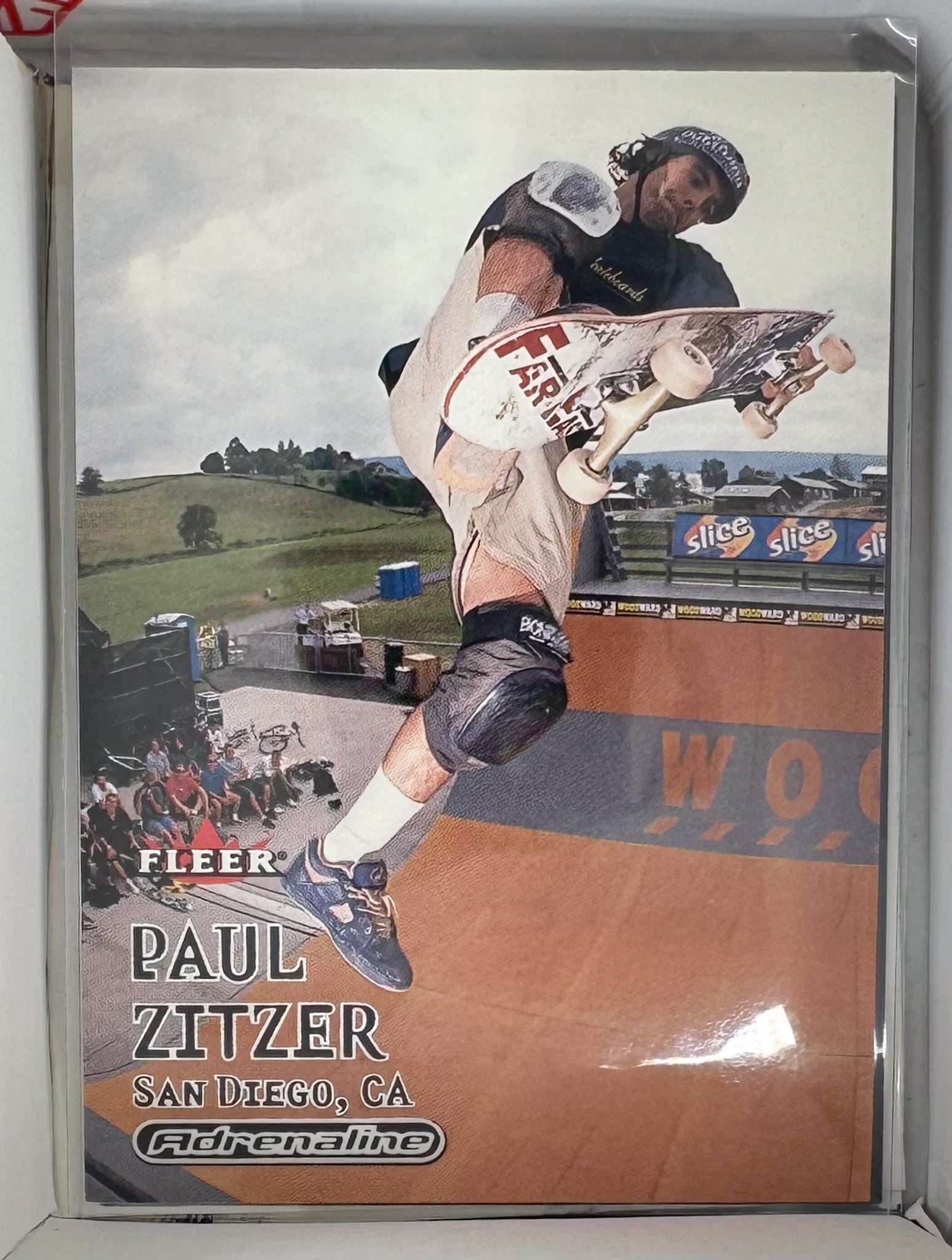 Adrenaline Fleer 2000 Action Sports Card No.31 Paul Zitzer Skateboarding