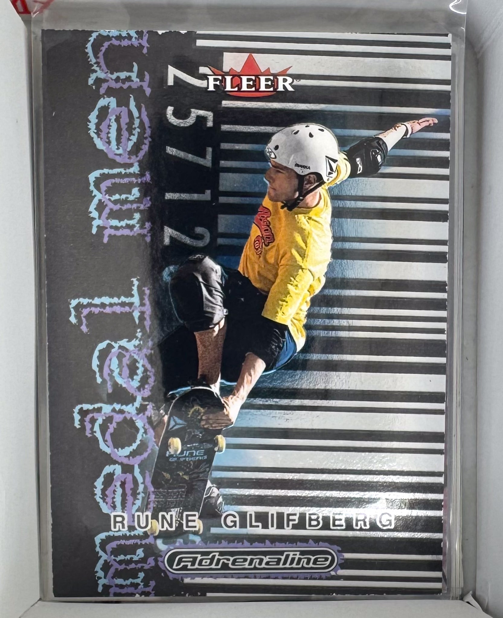 Adrenaline Fleer 2000 Action Sports Card 5 of 10 MM Rune Glifberg Skateboarding