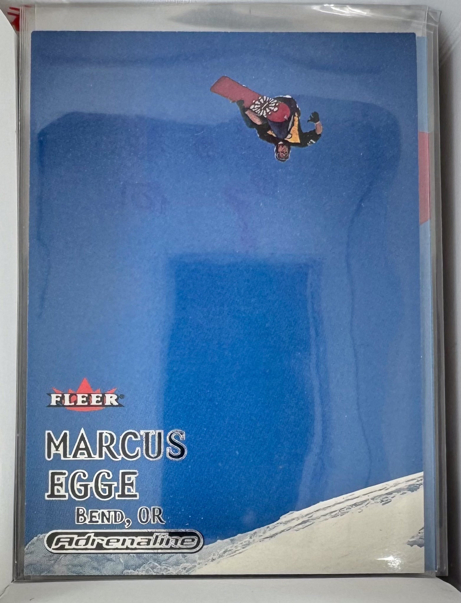 Adrenaline Fleer 2000 Action Sports Card No.80 Marcus Egge 80 Snowboarding