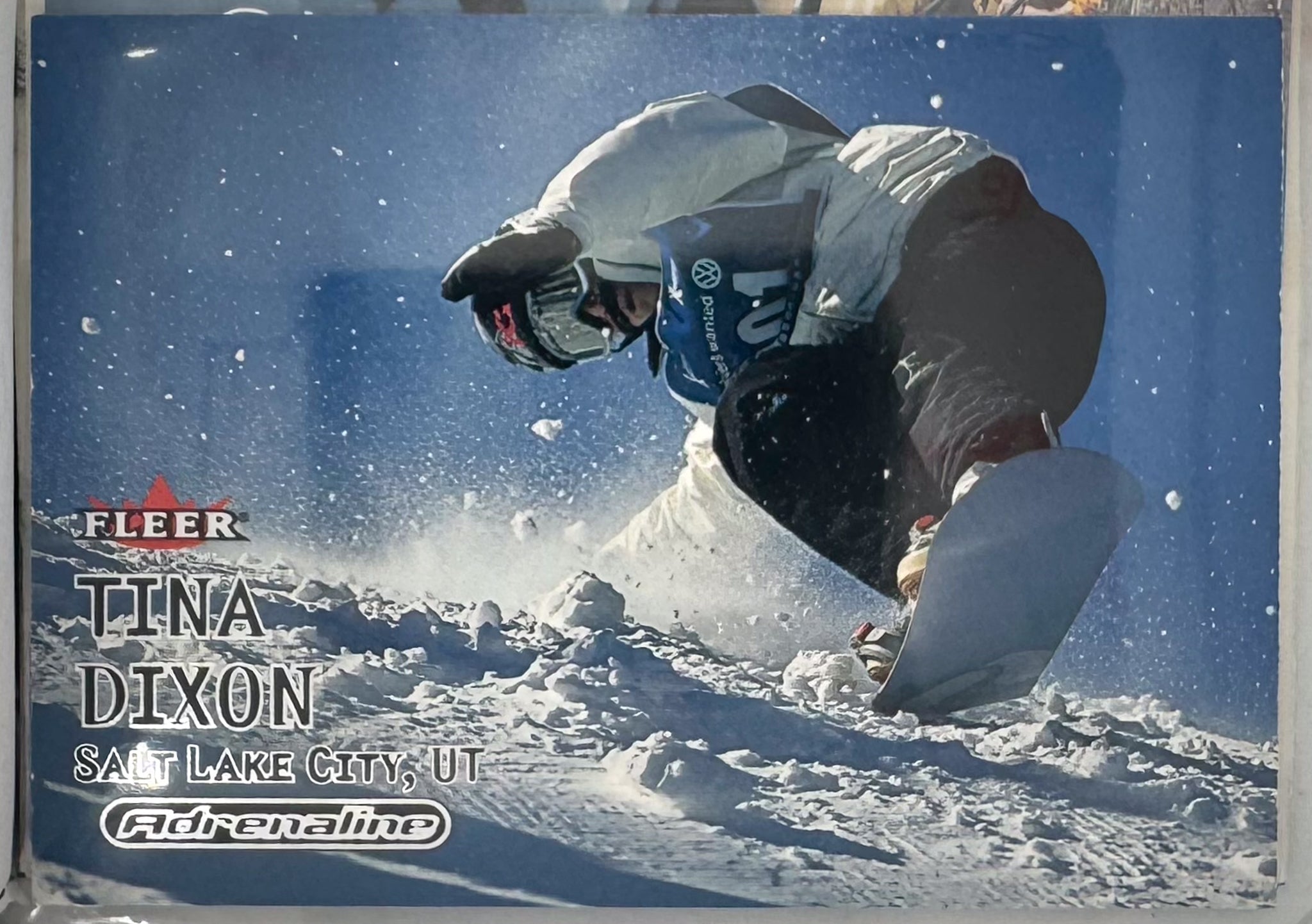 Adrenaline Fleer 2000 Action Sports Card No.7 Tina Dixon Snowboarding