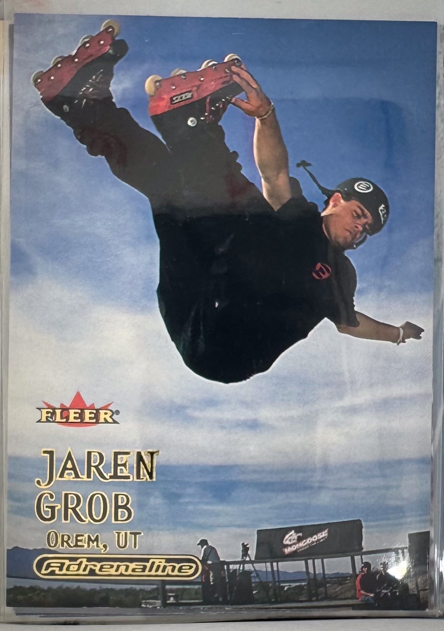 Adrenaline Fleer 2000 Action Sports Card No.86 Jaren Grob Inline Skate