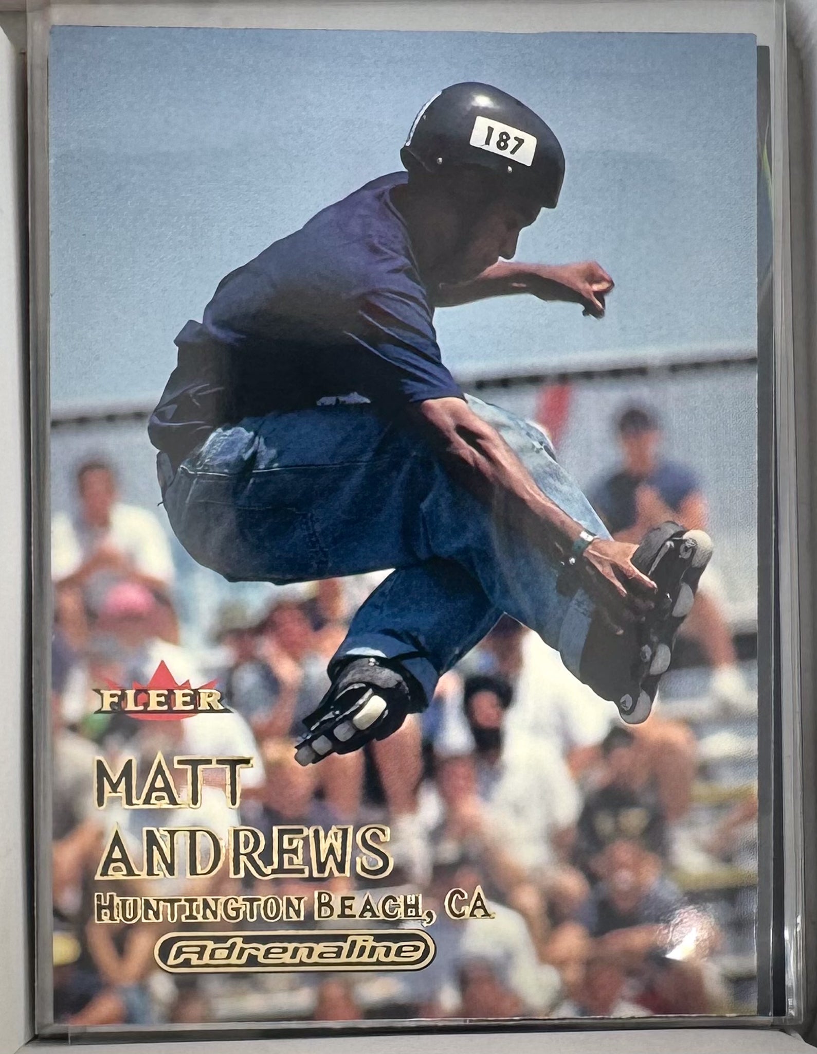 Adrenaline Fleer 2000 Action Sports Card No.42 Matt Andrews Inline Skate