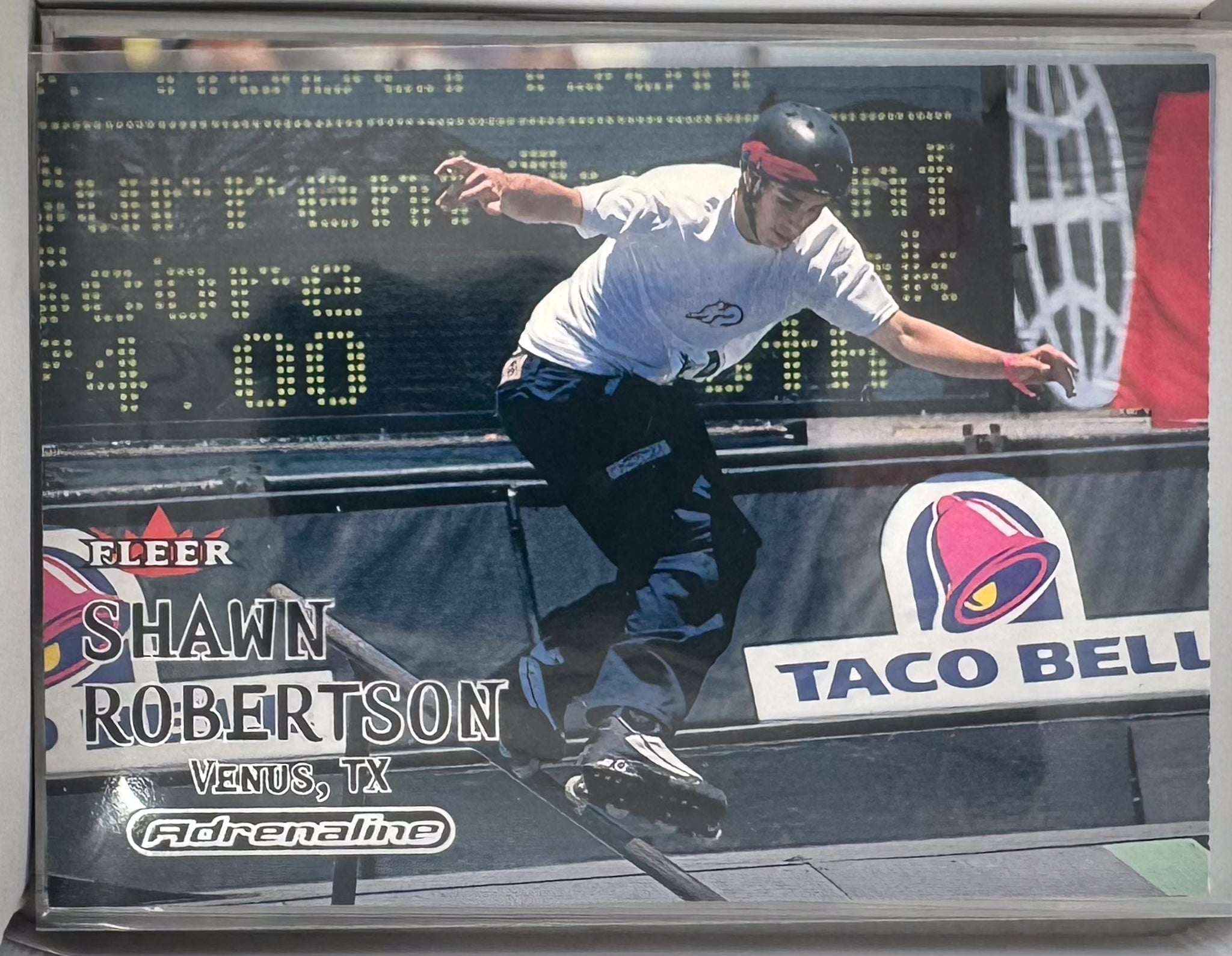 Adrenaline Fleer 2000 Action Sports Card No.77 Shawn Robertson Inline Skate