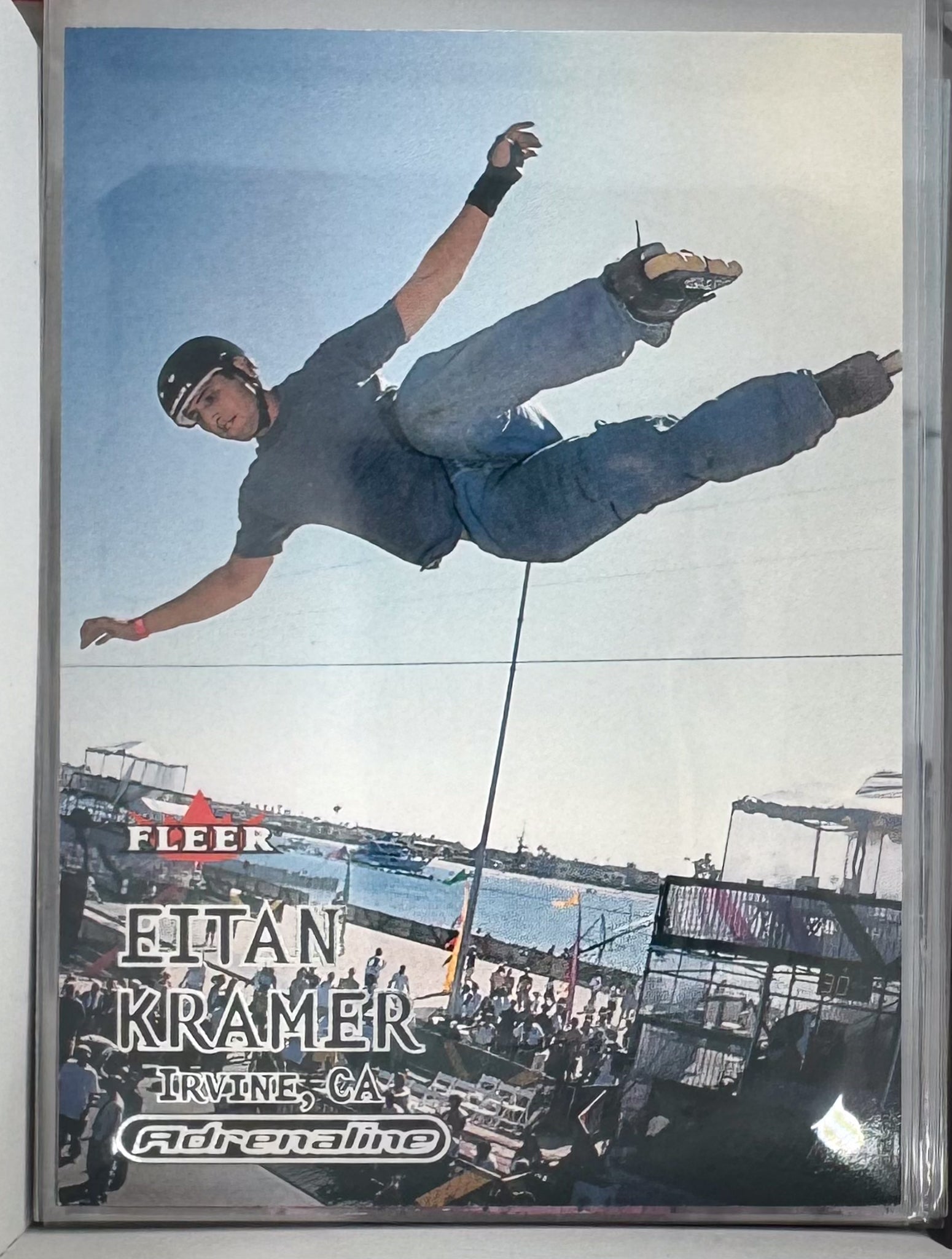 Adrenaline Fleer 2000 Action Sports Card No.17 Eitan Kramer Inline Skate
