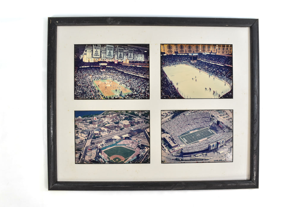 Boston Sports Arenas Vintage Photos Framed Red Sox Patriots Bruins Celtics Stadiums