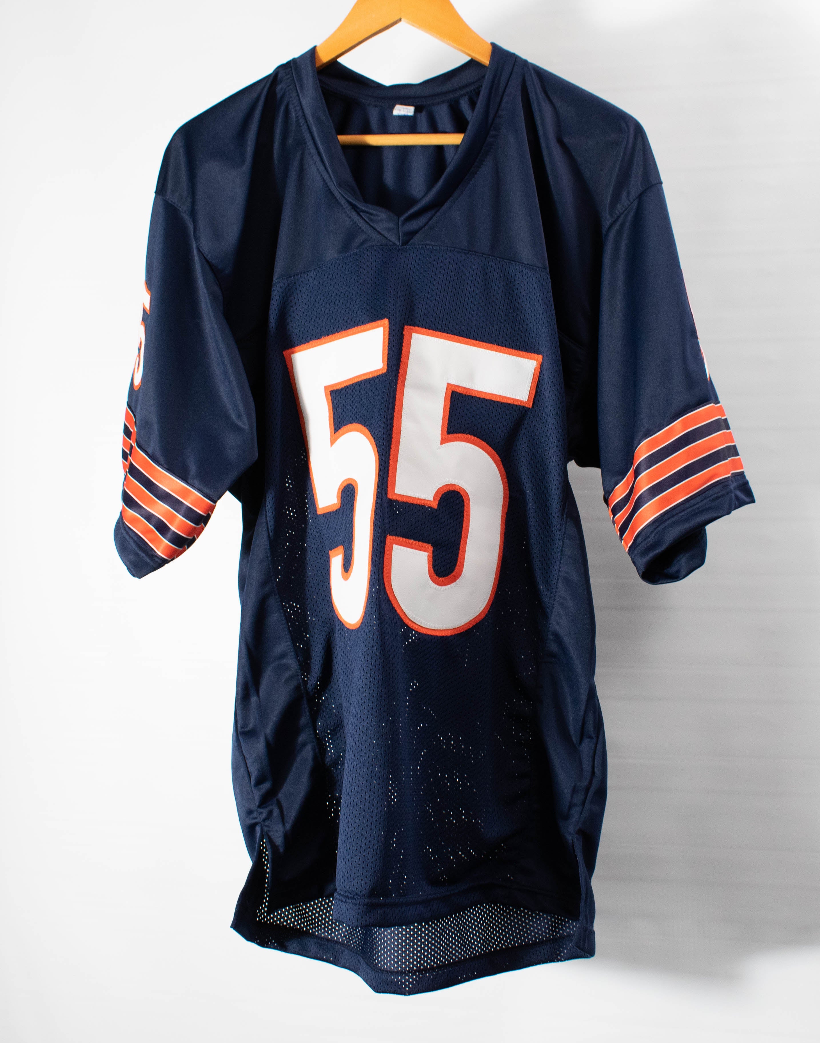 Otis Wilson CHICAGO BEARS 55 SIGNED Blue Jersey WITNESS COA JSA