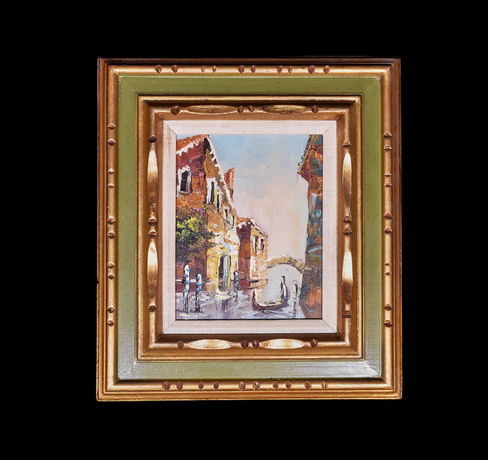 Mary Botto Artwork Original Hand Painted Canvas Vintage Signed