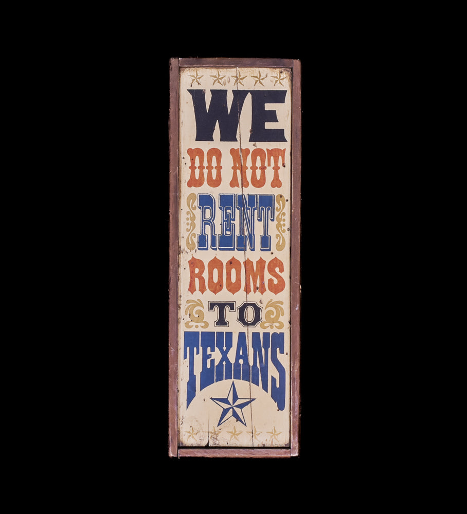 Texas Home Decor Bar Wall Mountable We Don’t Rent Rooms Wood 6x19 USED