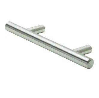 Silver Cabinet Handles 5" Hollow Steel Drawer Pull Satin Nickel 16pc Set