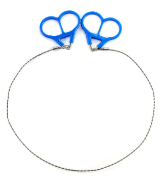 Survival Pocket Wood Cutter Wire Saw 20in Cutting Cable