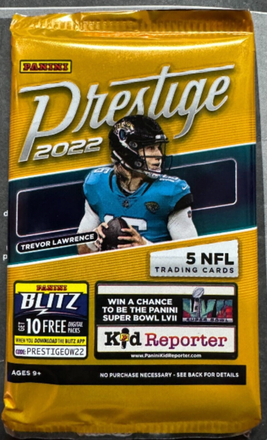 Panini Prestige Football 2022 NFL Trading Cards x2 Sealed Packs NEW