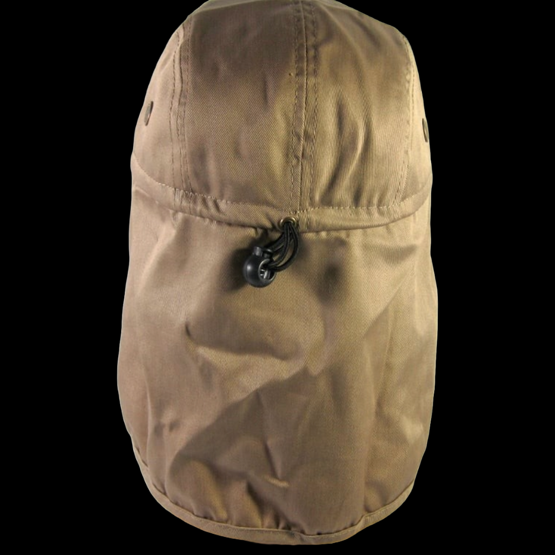 Outdoors hiking Camping Brown Hat Medium Cap Vented Ear Cover IN Motion Design Adult M