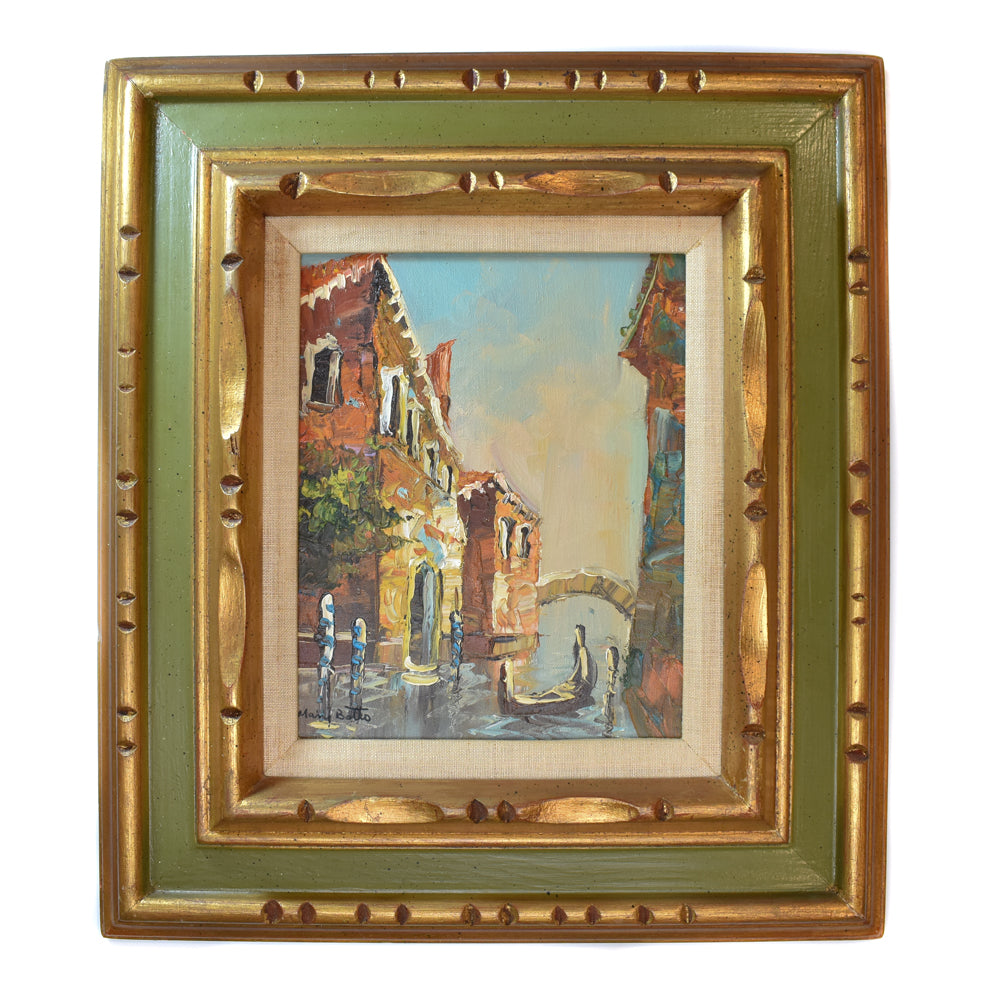Mary Botto Artwork Original Hand Painted Canvas Vintage Signed