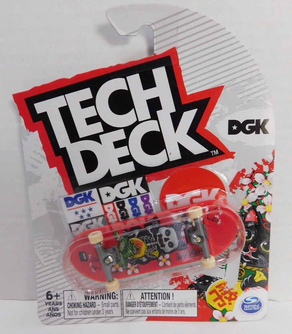 Tech Deck DGK Ultra Rare Graphic Changing FingerBoard 2022 Red/Black Cat