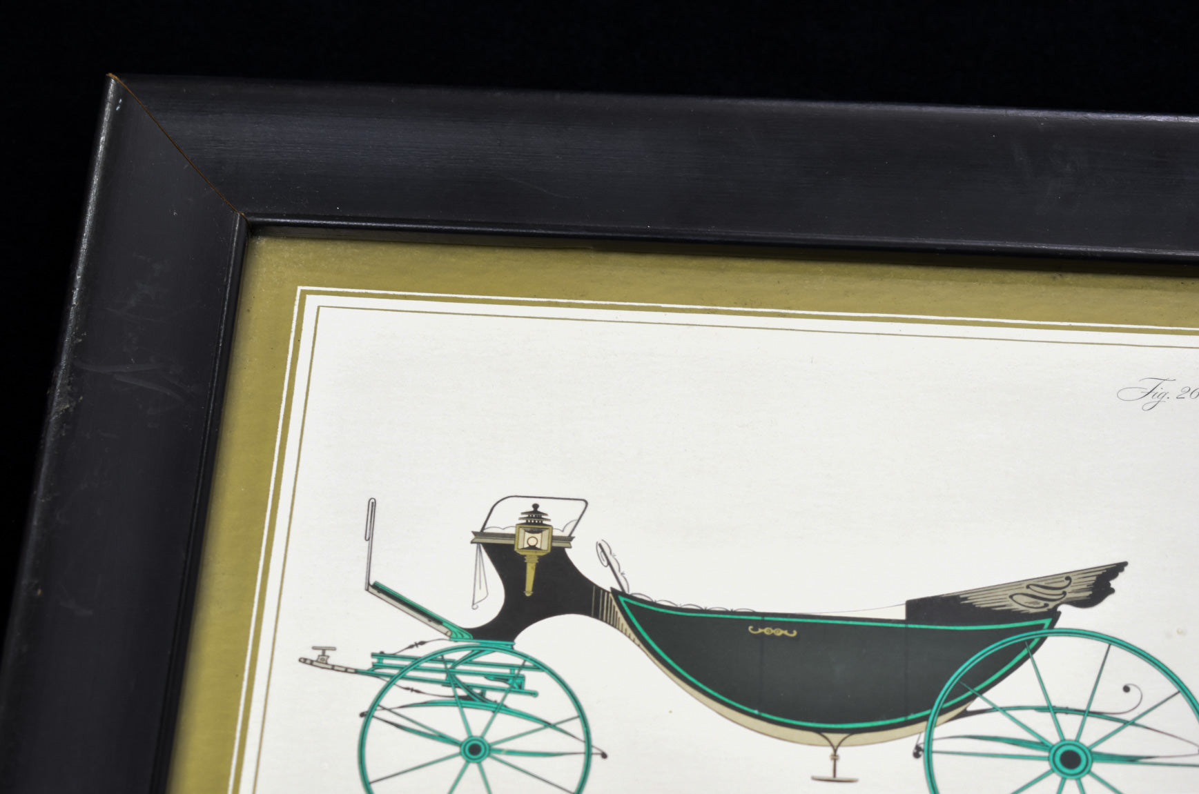Barouche Antique Print 1851 Phaeton Barouche Dog-Cart Carriage Victorian Artwork