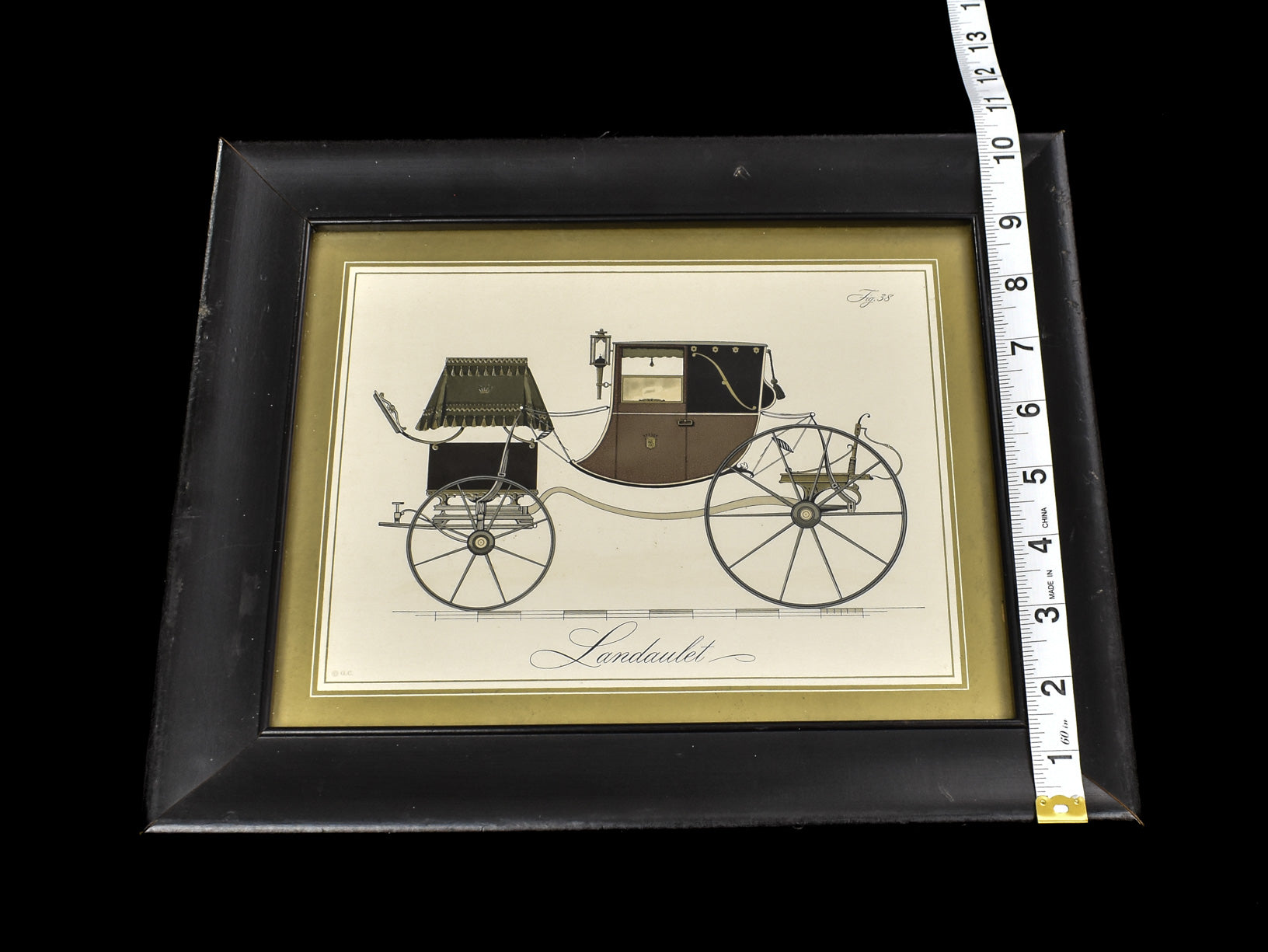 LANDAULET MOTOR CAR PICTURE Vintage Auto Framed Fig 38 Framed 8 x 10 Framed