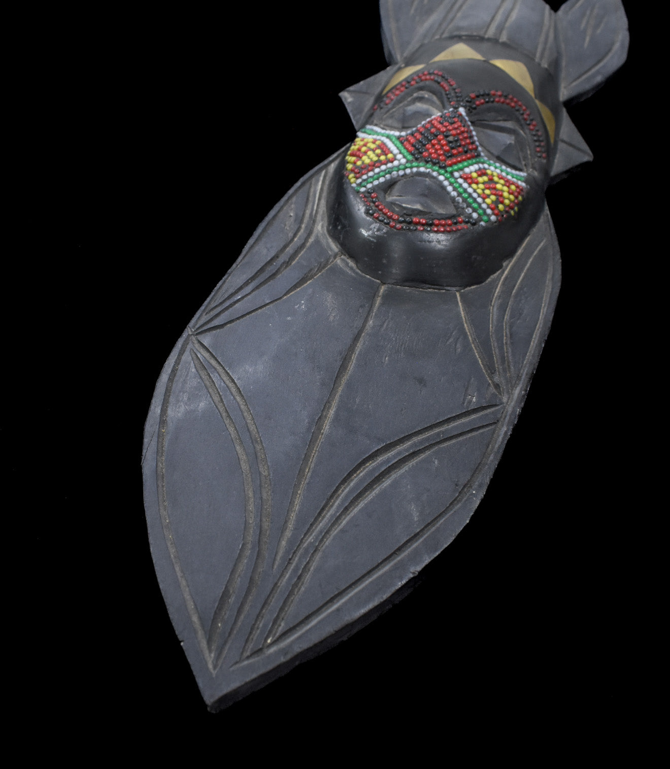 Hand Carved Native African Vintage Wooden Mask Used Decor Unknown Artist