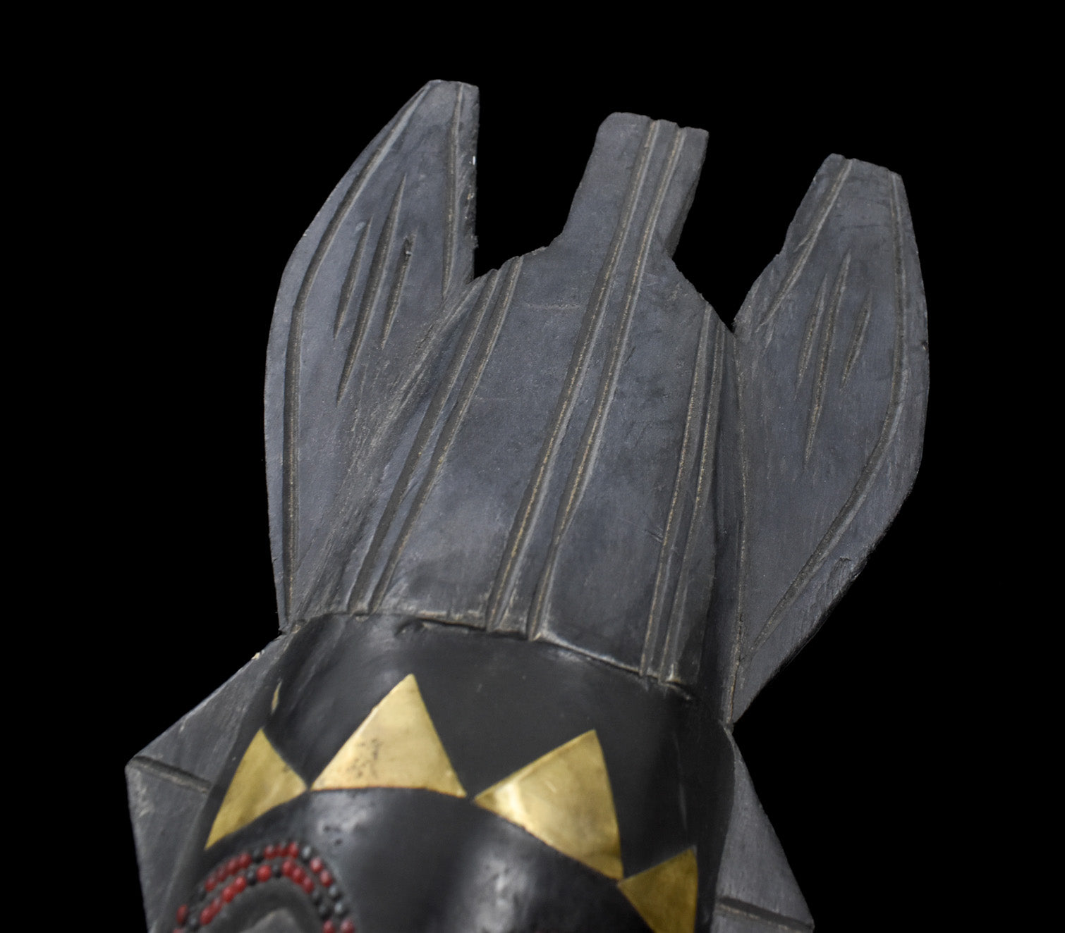 Hand Carved Native African Vintage Wooden Mask Used Decor Unknown Artist