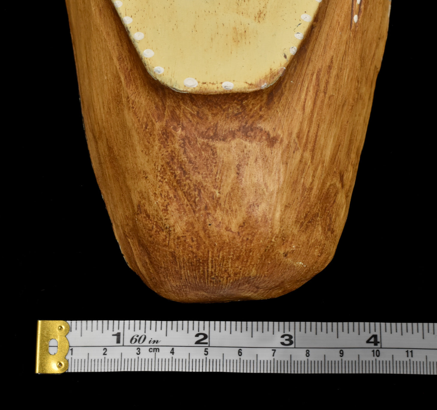 Tiki Mask Vintage Wood Piece Hand Made Used Brown Craved Wood Decor