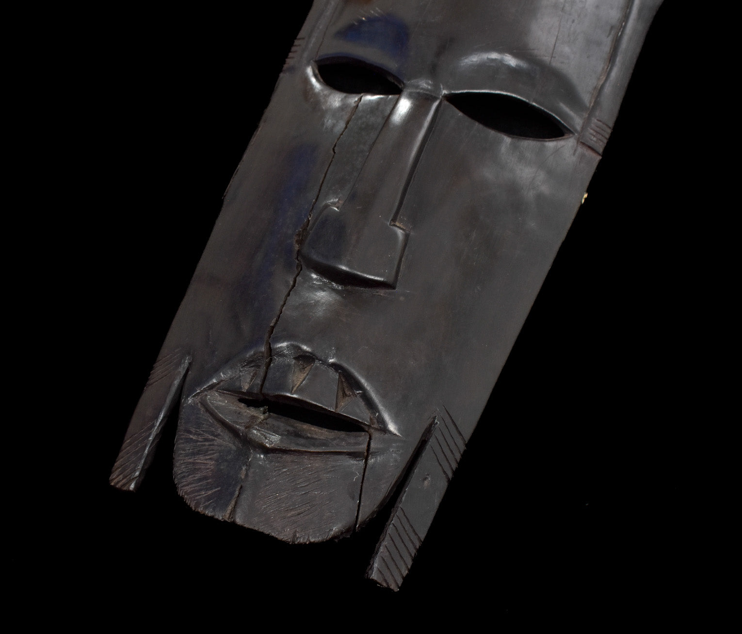 Tiki Mask Handcrafted Wooden Art African Vintage Large Decor Used