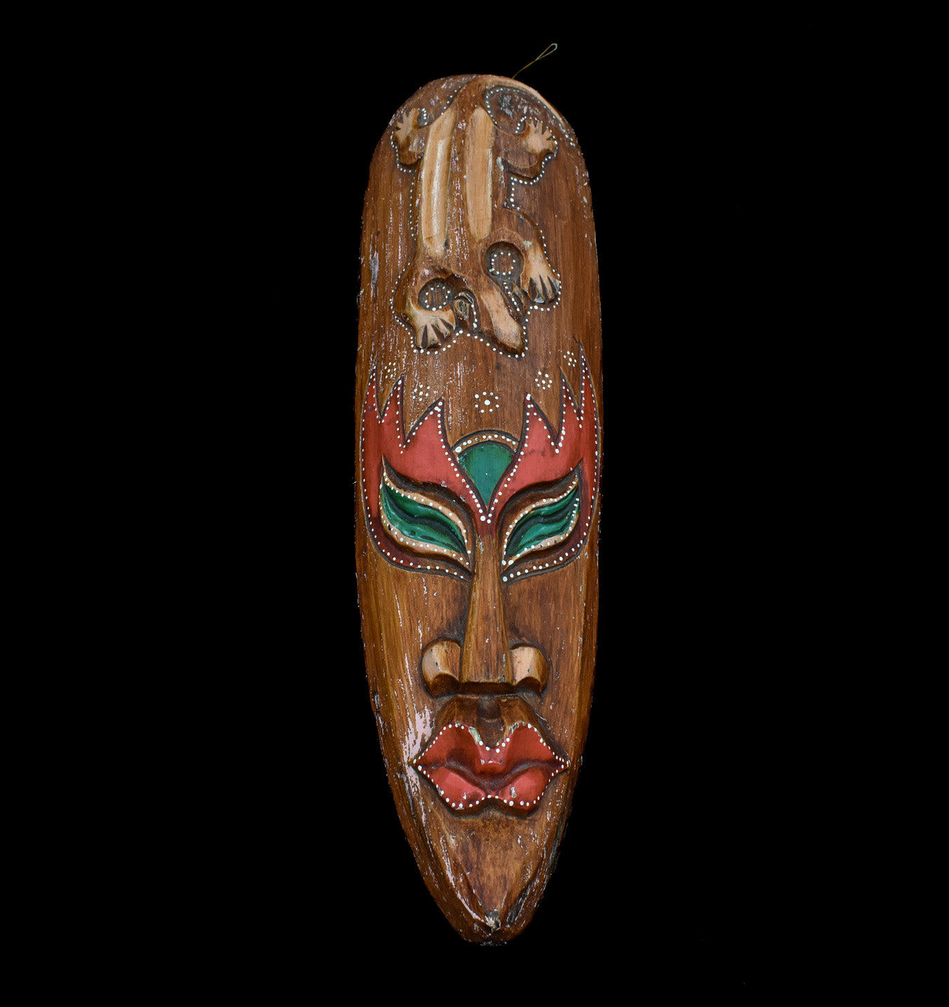 Tiki Mask Custom Piece Hand Made Vintage Artwork Wood Decor Display