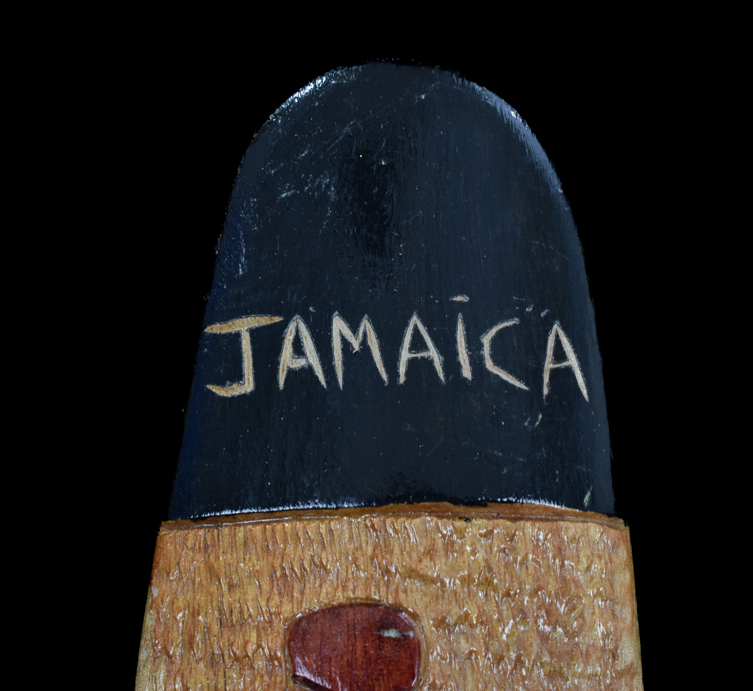 Jamaica Wood Carved Elephant Wood Piece Authentic Custom Made