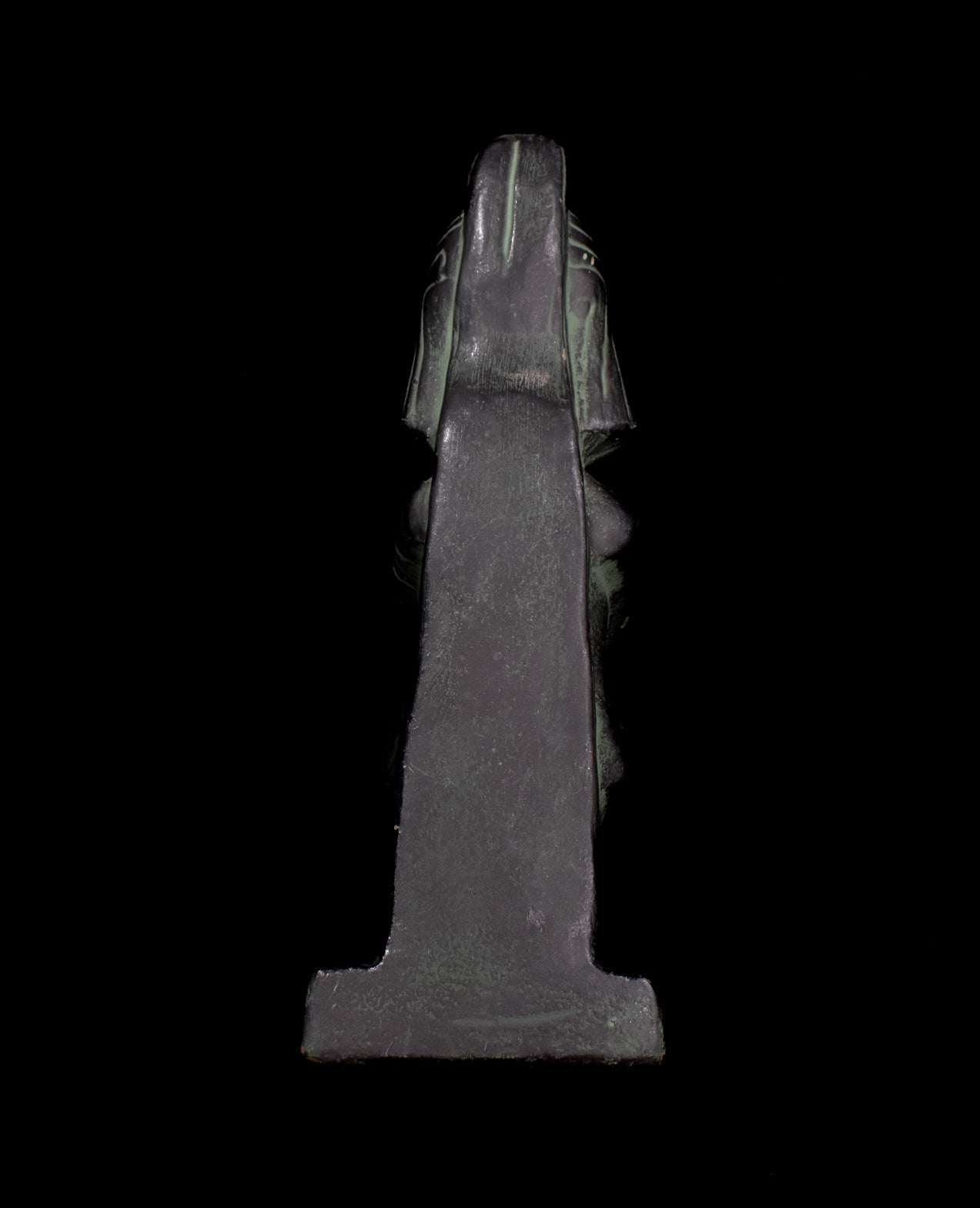 Hongshan Culture Black Meteor Pharaoh King Dominator Statue Used