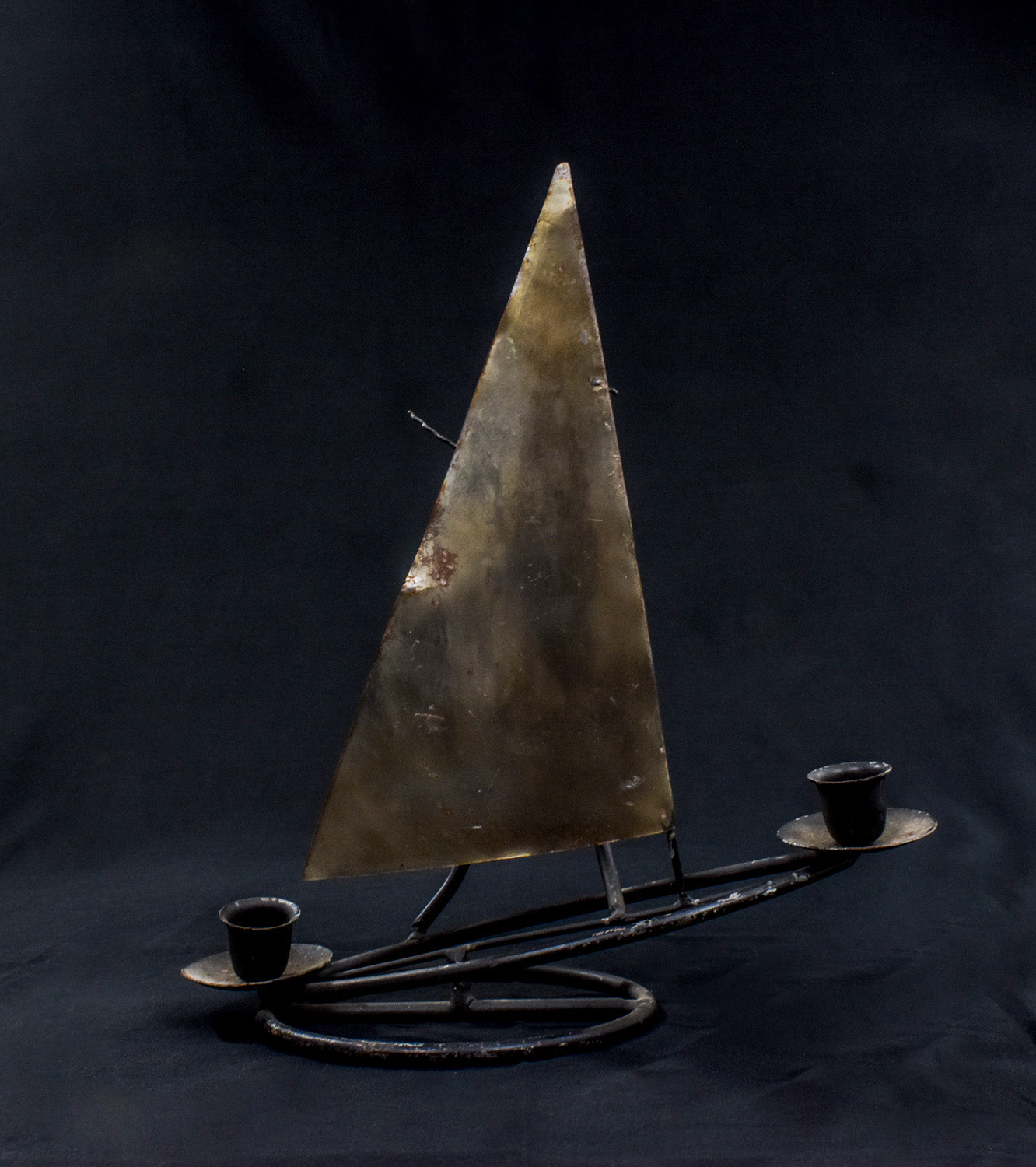 Ant Sail Metal Candle Holder Dual Mental Custom Made Piece Used