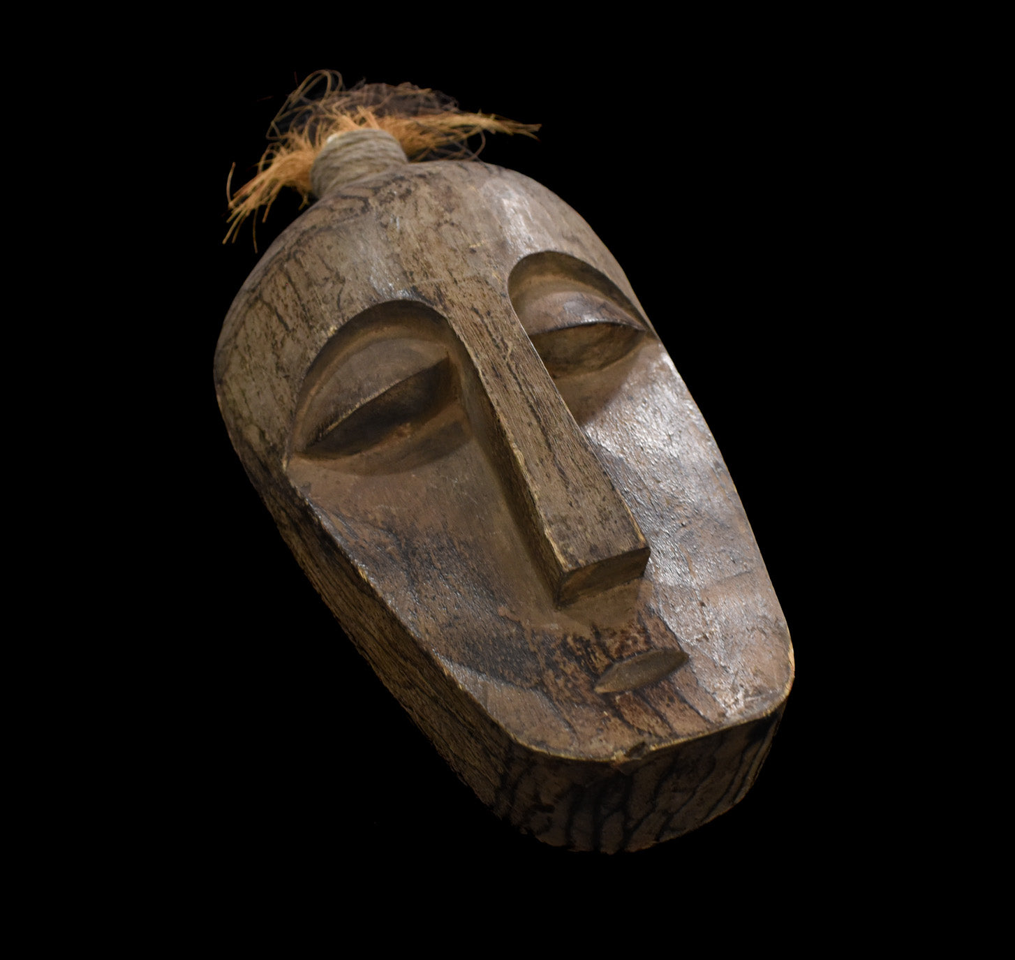 Tiki Mask Custom Wood Hand Made Piece Unknown Maker Used
