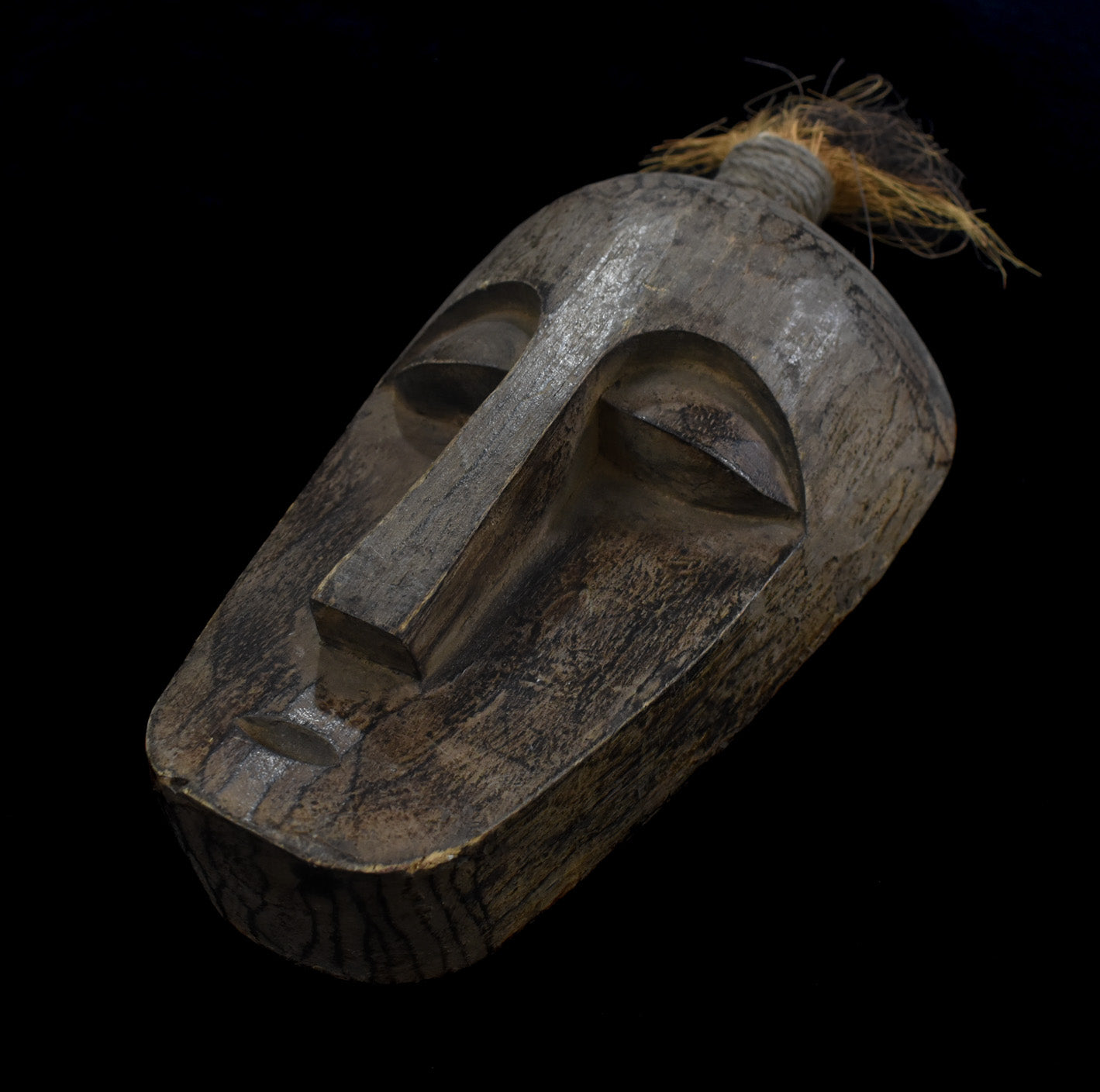 Tiki Mask Custom Wood Hand Made Piece Unknown Maker Used