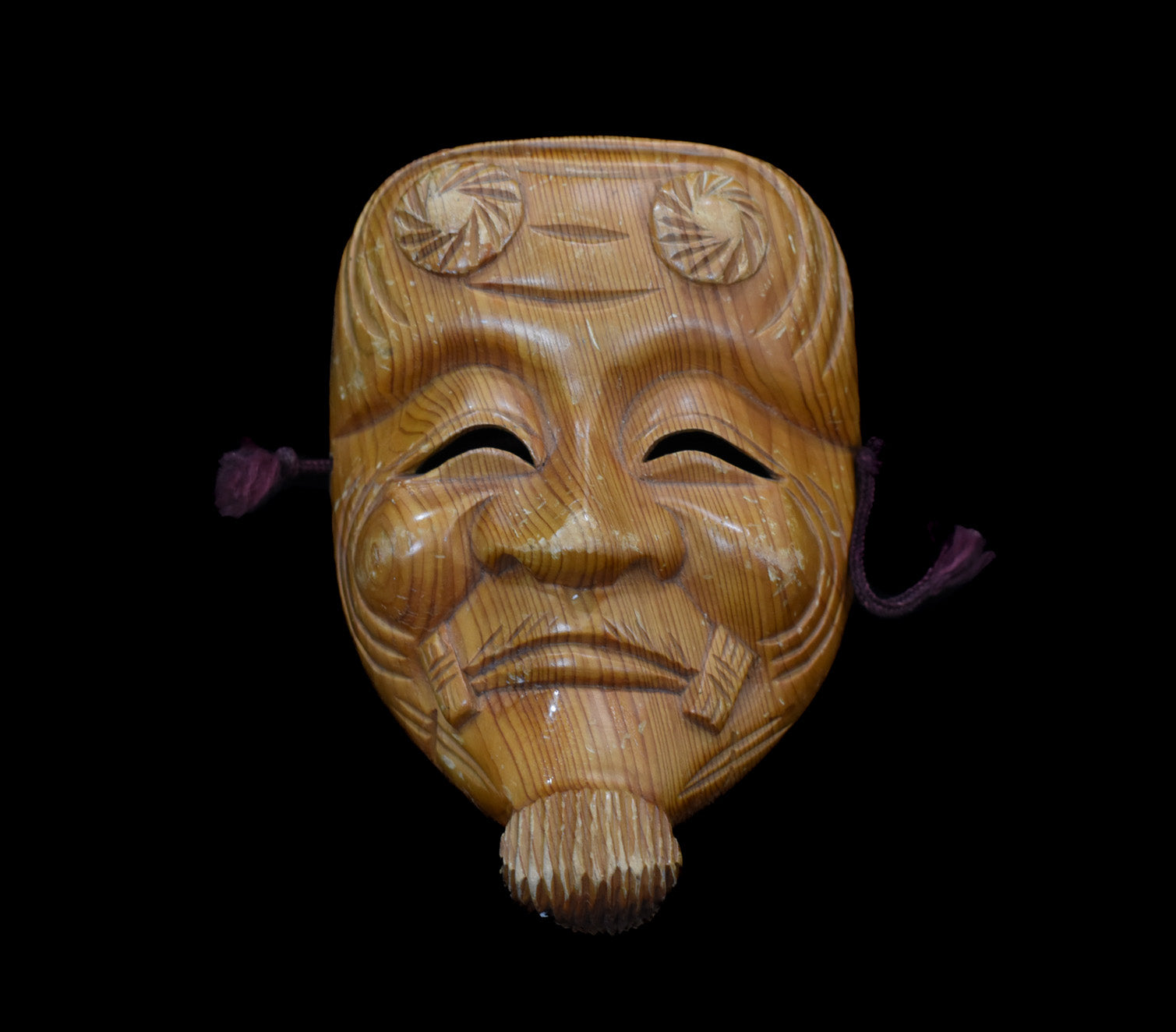 Tiki Mask Asian Hand Made Unknown Artist Japanese Used Small Mask