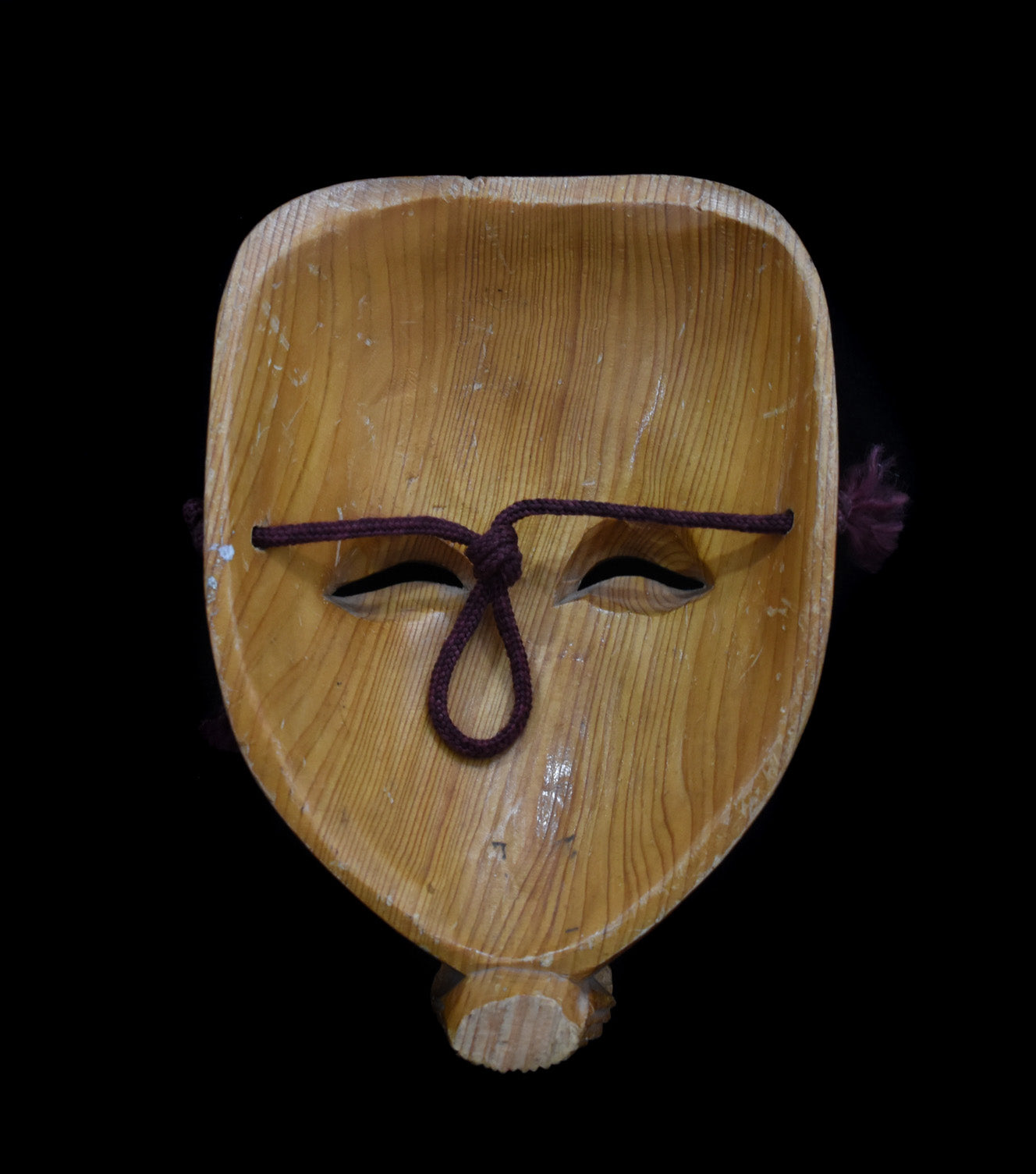 Tiki Mask Asian Hand Made Unknown Artist Japanese Used Small Mask