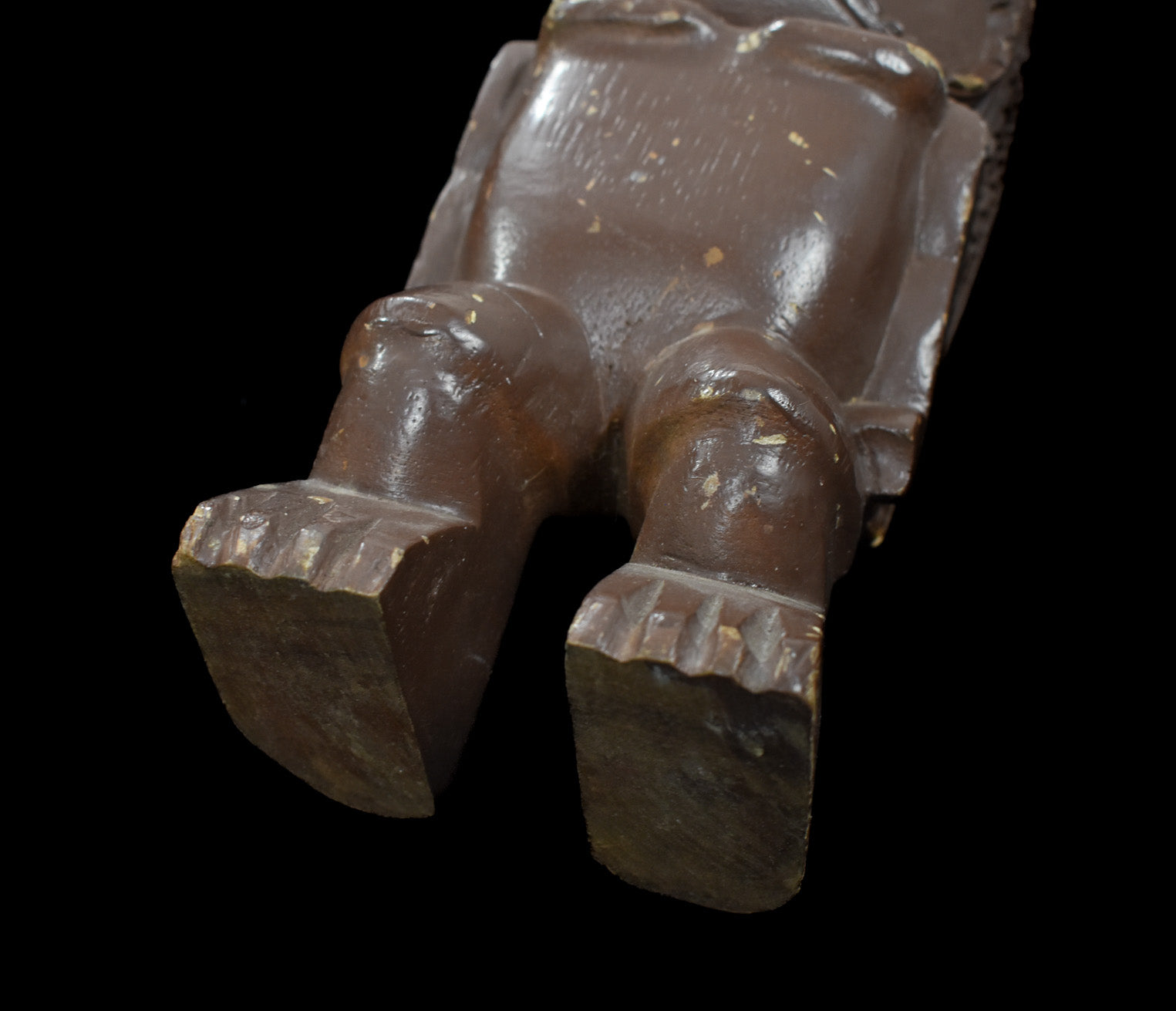 Tiki Wooden Man Decor Islander Good luck Used 8 and half inch tall