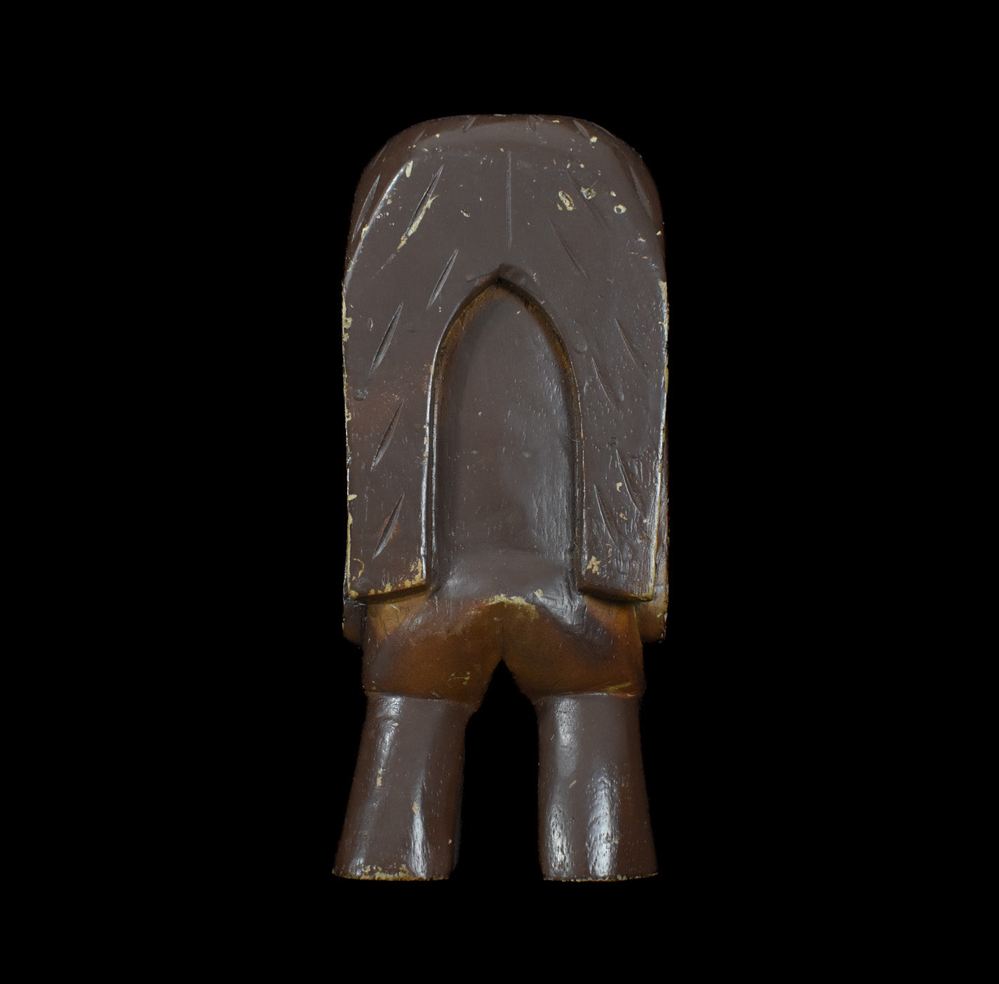 Tiki Wooden Man Decor Islander Good luck Used 8 and half inch tall