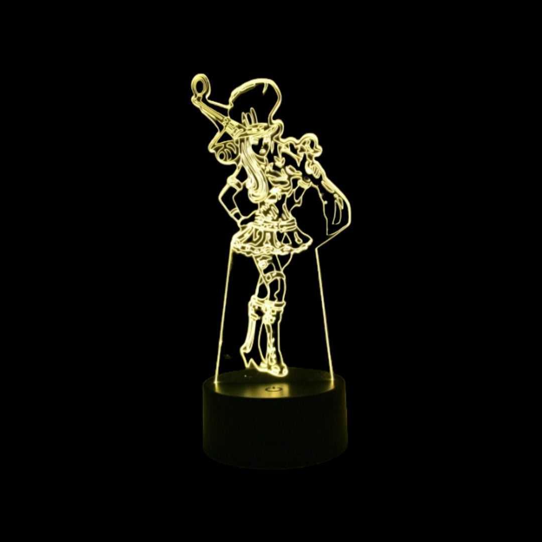 League of Legends LED Multi Color Nightlight 3D Caitlyn The Sheriff of Piltover Festival Gift