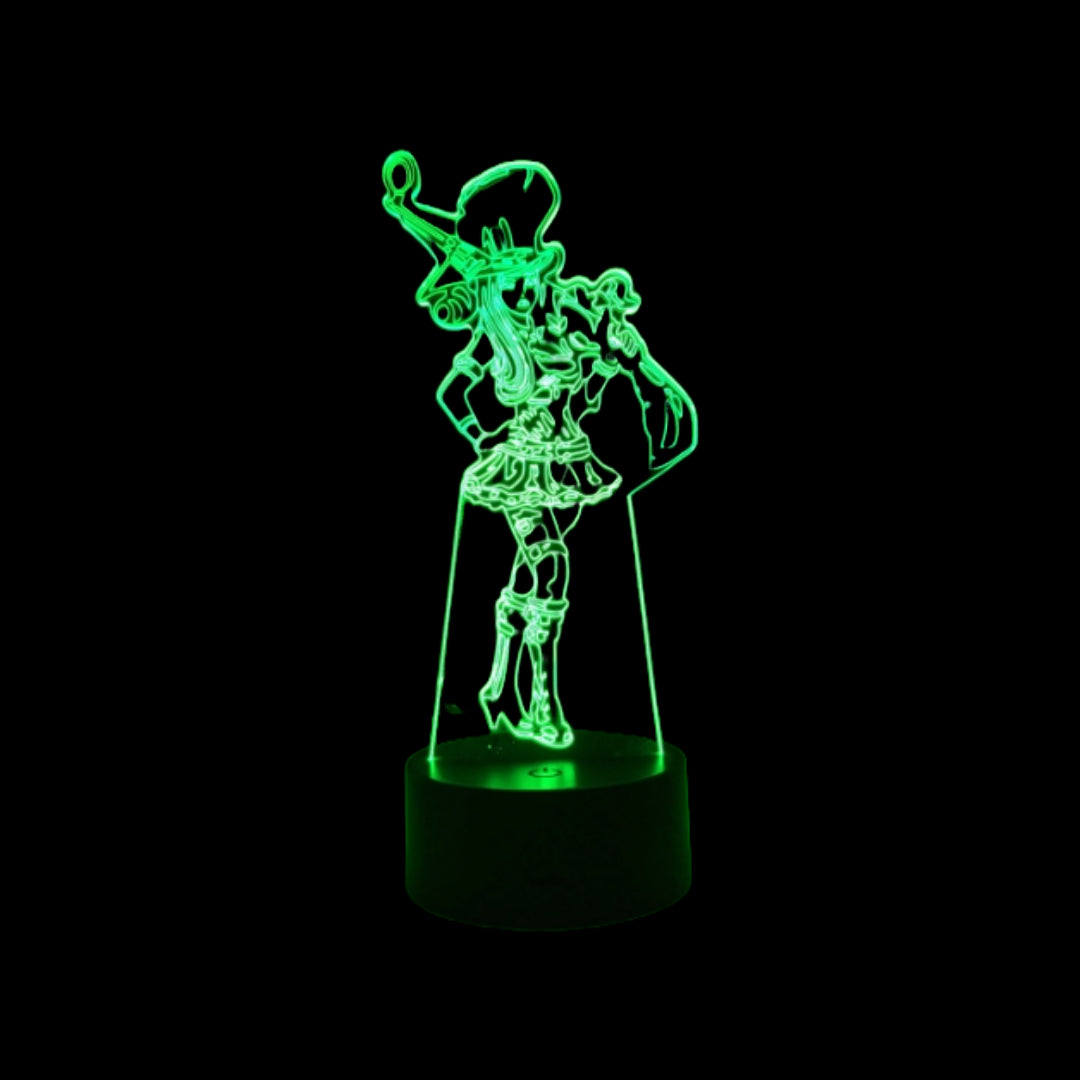 League of Legends LED Multi Color Nightlight 3D Caitlyn The Sheriff of Piltover Festival Gift