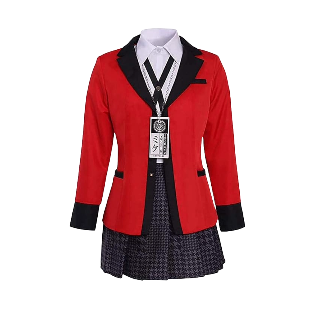 Rickem Anime Halloween Cosplay Yumeko Costume Runa Cosplay School Uniform Full Set for Women