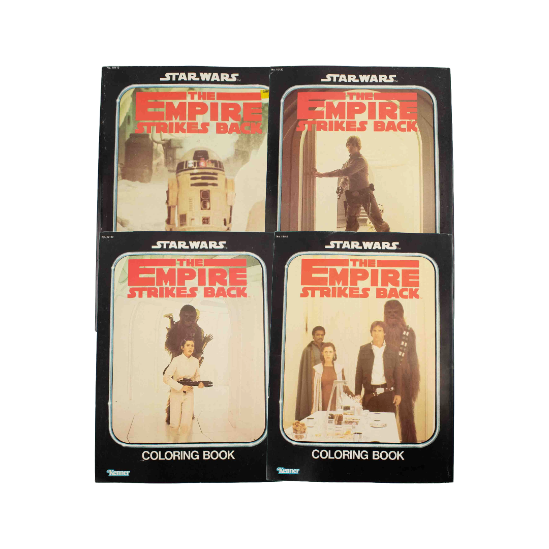 Star Wars Coloring Book Vintage 1980s Empire Strikes Back Set of 4 Kenner
