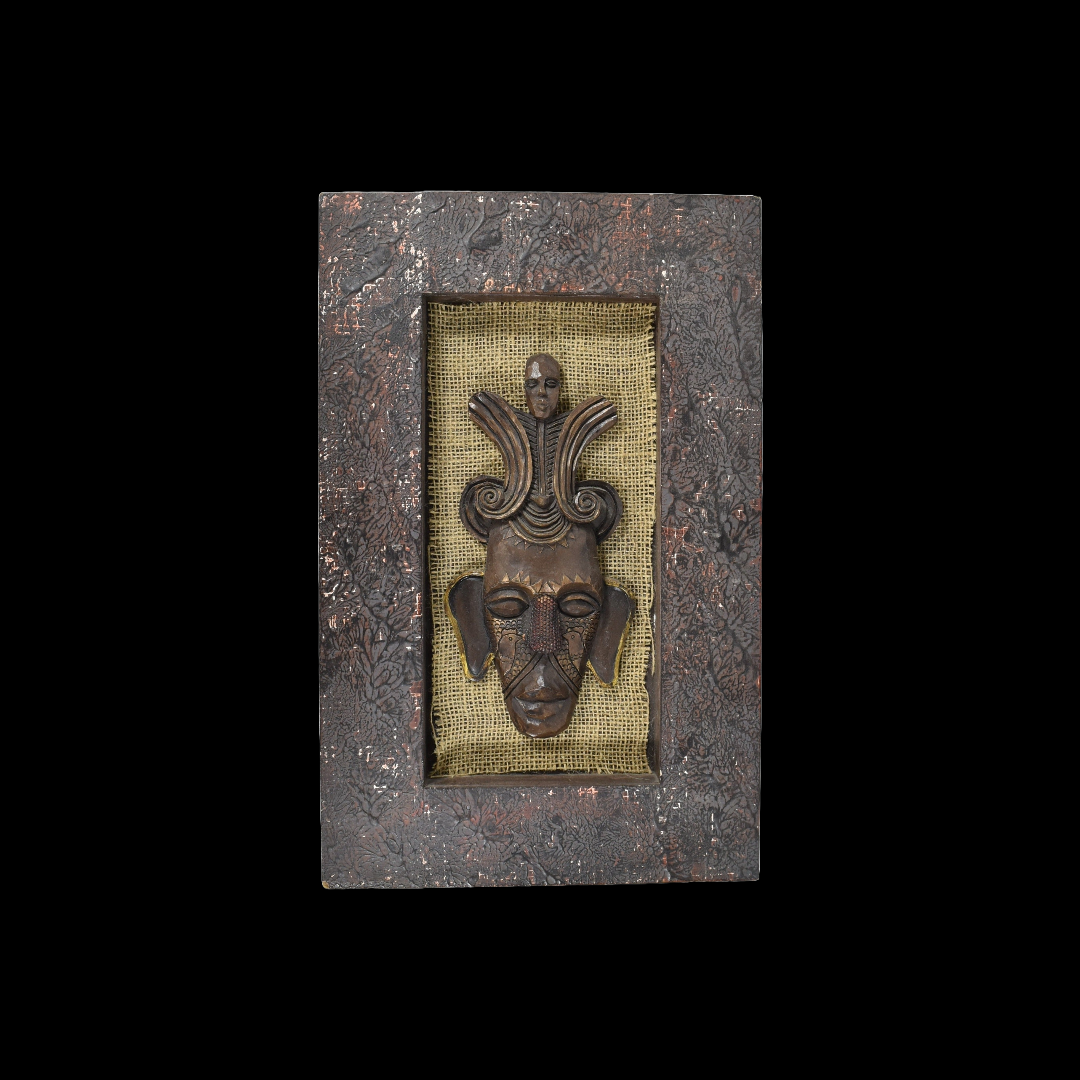 Tiki Mask South American Native Decor Used