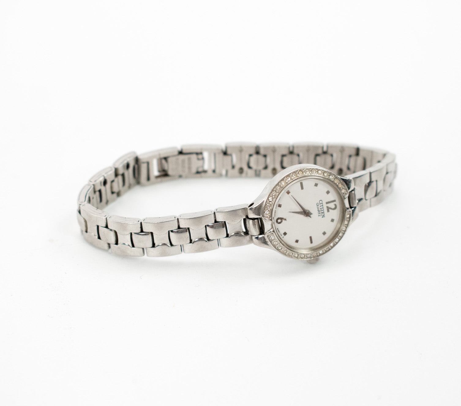 Citizen Quartz Silver Wrist Watch Females Used 892642