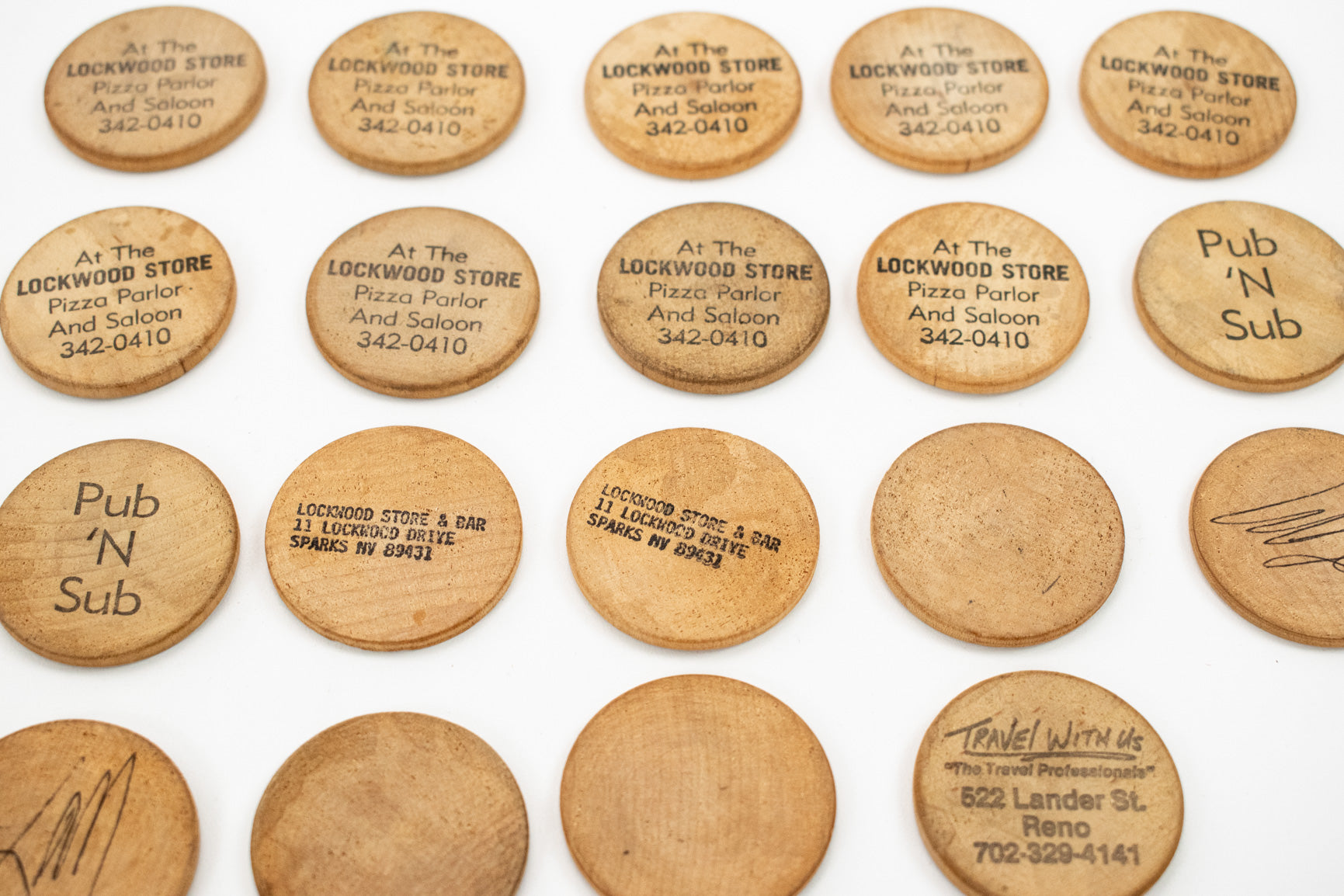 Vintage Bar Tokens Lot of 19 Good For One Drink Used Lot