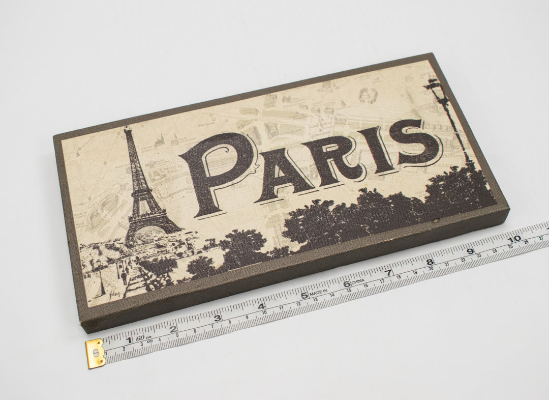 Paris Hanging Sign Home Decor Wooden And Canvas Paris Signs Used