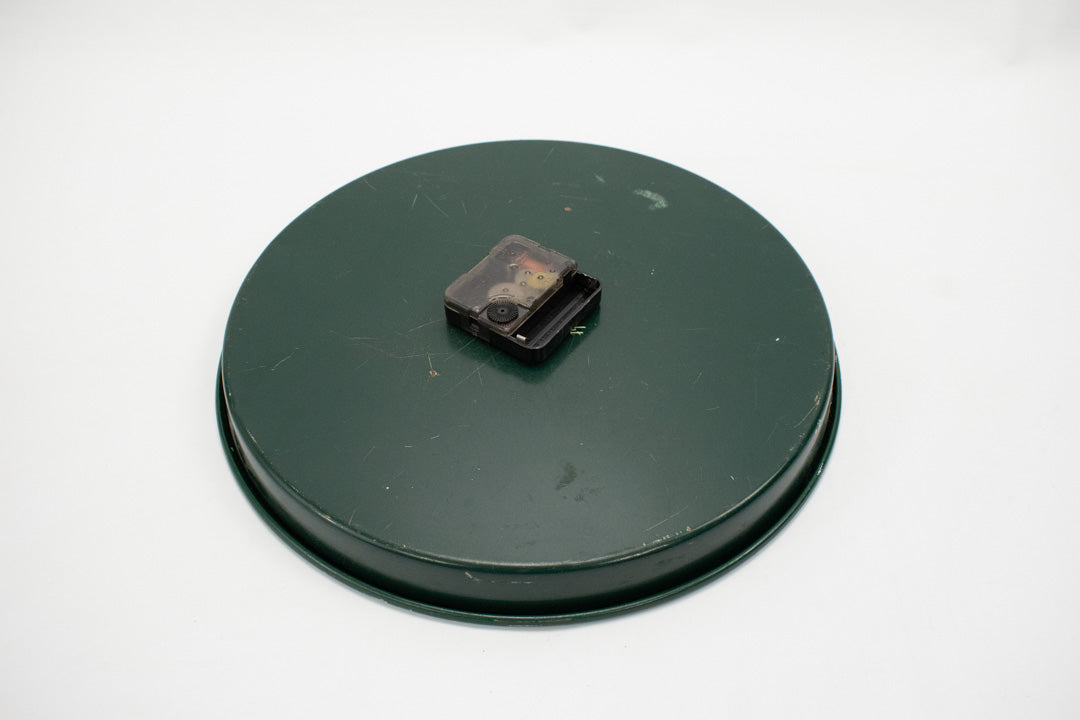 Vintage Ducks Clock Green Metal Wall Clock Used Hunters Clock