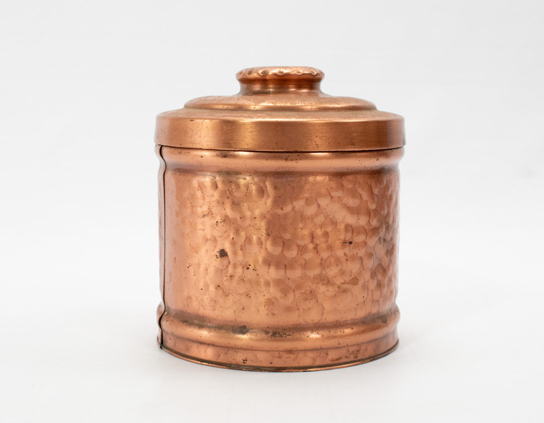 Vintage Solid Copper Containers Set Dry Storage 3x