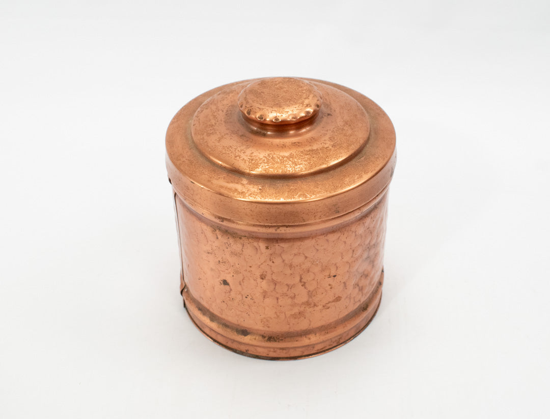 Vintage Solid Copper Containers Set Dry Storage 3x